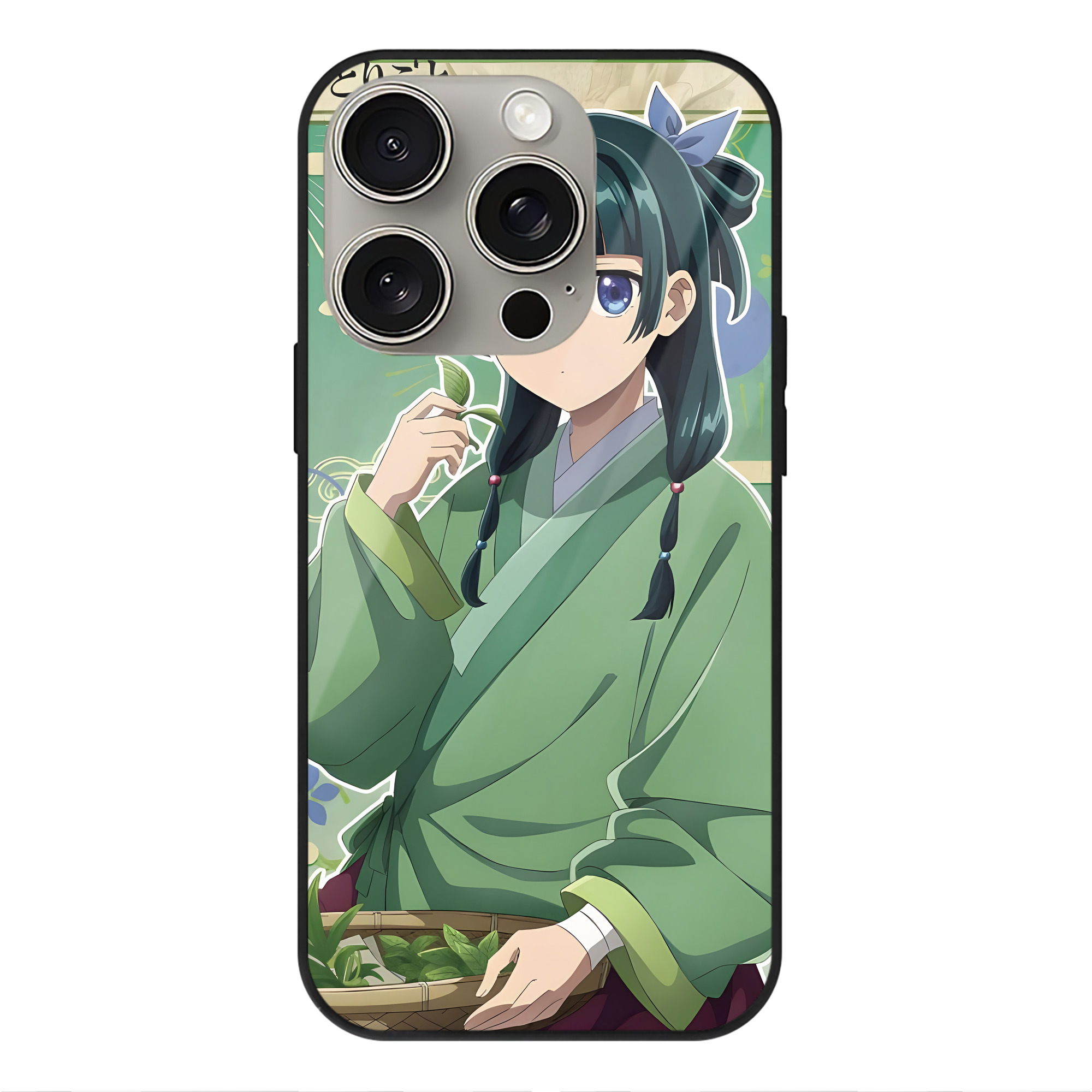 薬屋のひとりごと The Apothecary Diaries 【iPhone15Pro対応】スマホケース 耐衝撃＆黄変防止 背面ガラス