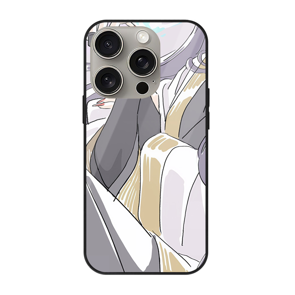 （画像用） 薬屋のひとりごと The Apothecary Diaries 【iPhone15Pro対応】スマホケース 耐衝撃＆黄変防止 背面ガラス