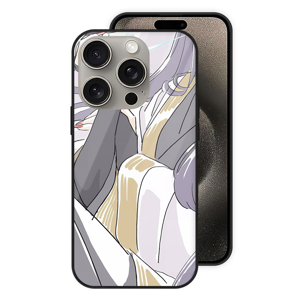 （画像用） 薬屋のひとりごと The Apothecary Diaries 【iPhone15Pro対応】スマホケース 耐衝撃＆黄変防止 背面ガラス