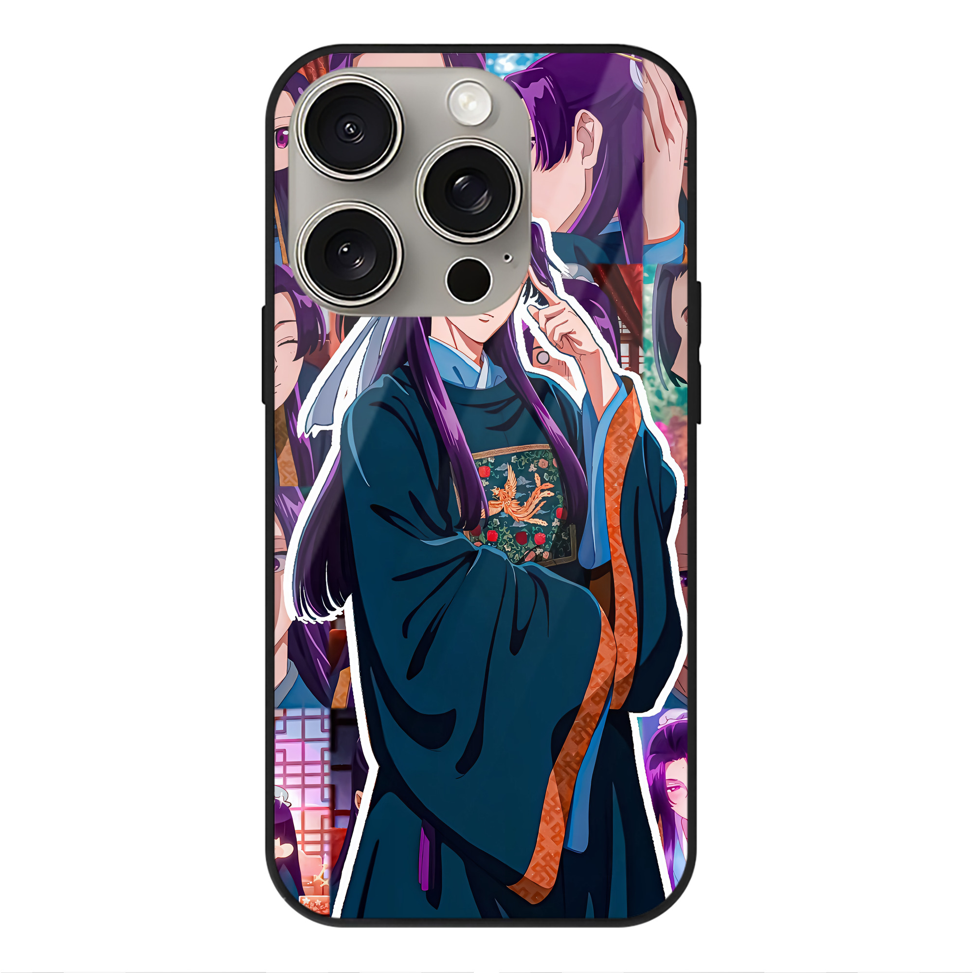 薬屋のひとりごと The Apothecary Diaries 【iPhone15Pro対応】スマホケース 耐衝撃＆黄変防止 背面ガラス