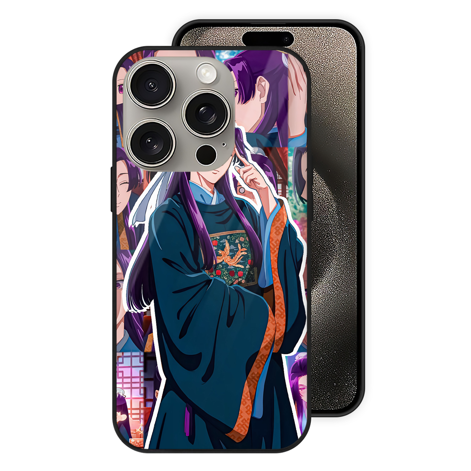 薬屋のひとりごと The Apothecary Diaries 【iPhone15Pro対応】スマホケース 耐衝撃＆黄変防止 背面ガラス