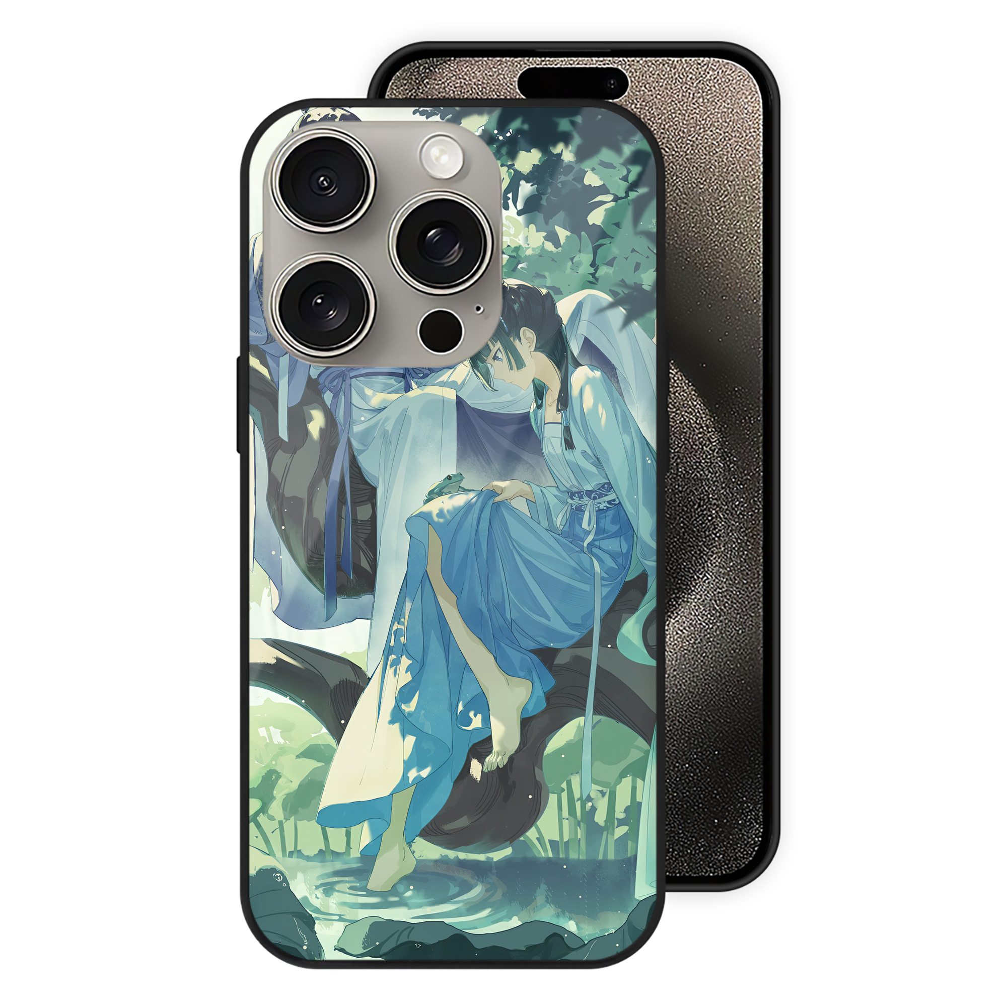 （画像用） 薬屋のひとりごと The Apothecary Diaries 【iPhone15Pro対応】スマホケース 耐衝撃＆黄変防止 背面ガラス