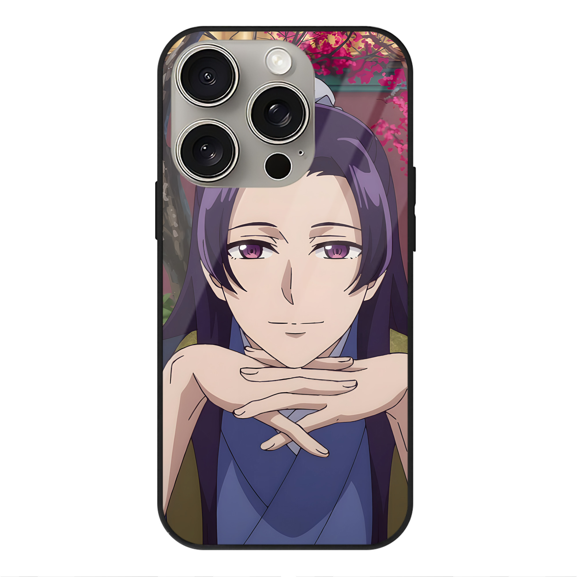 （画像用） 薬屋のひとりごと The Apothecary Diaries 【iPhone15Pro対応】スマホケース 耐衝撃＆黄変防止 背面ガラス