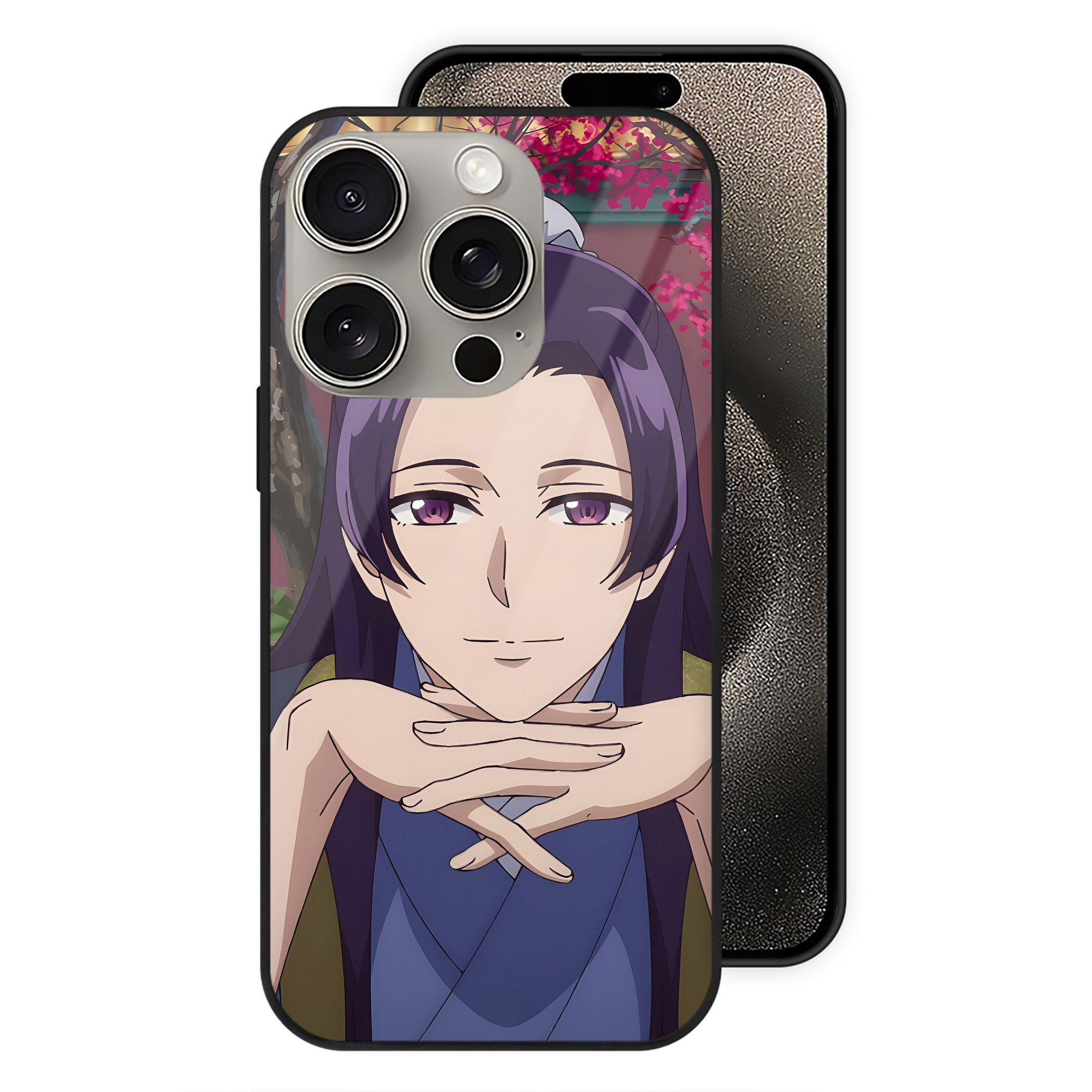 （画像用） 薬屋のひとりごと The Apothecary Diaries 【iPhone15Pro対応】スマホケース 耐衝撃＆黄変防止 背面ガラス