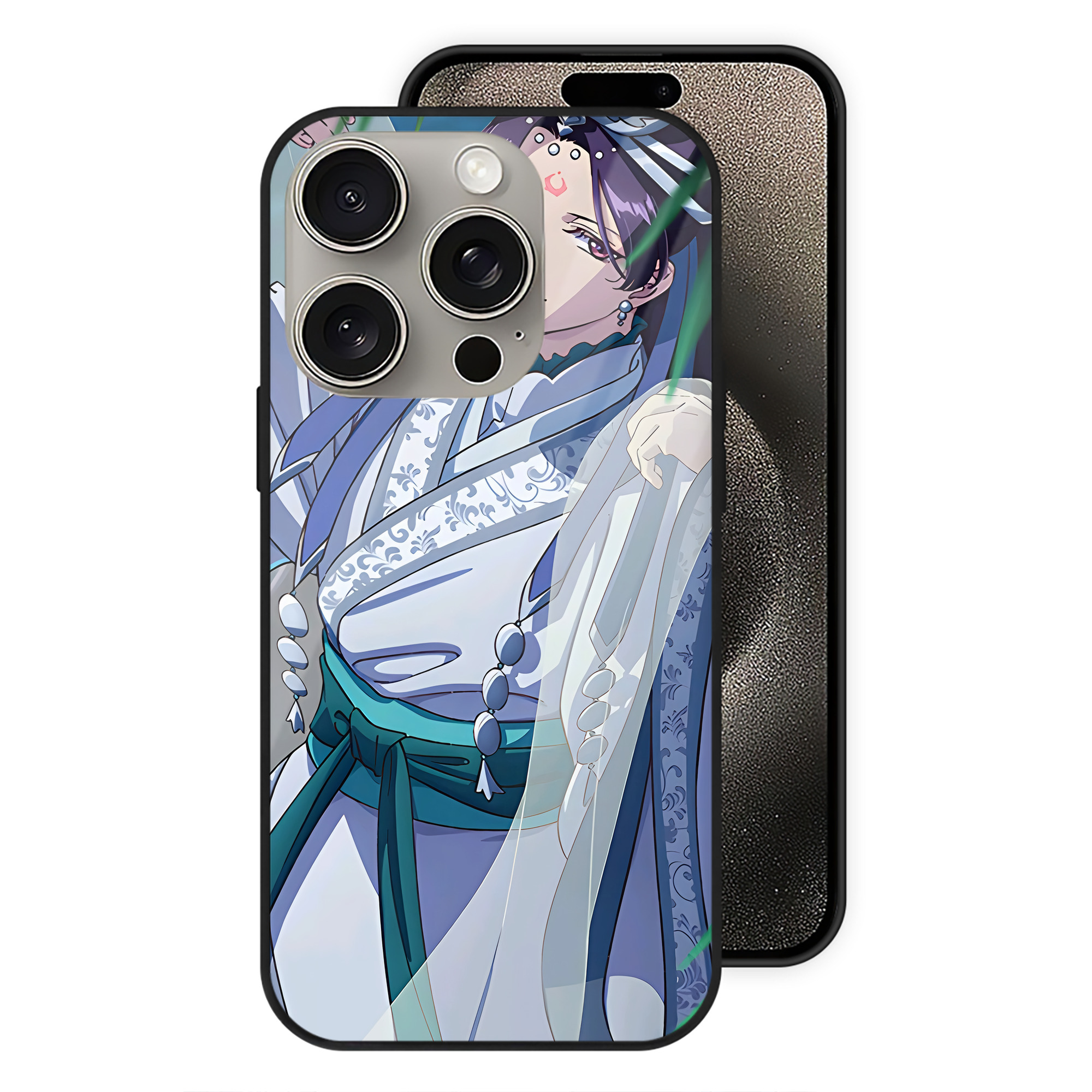 （画像用） 薬屋のひとりごと The Apothecary Diaries 【iPhone15Pro対応】スマホケース 耐衝撃＆黄変防止 背面ガラス