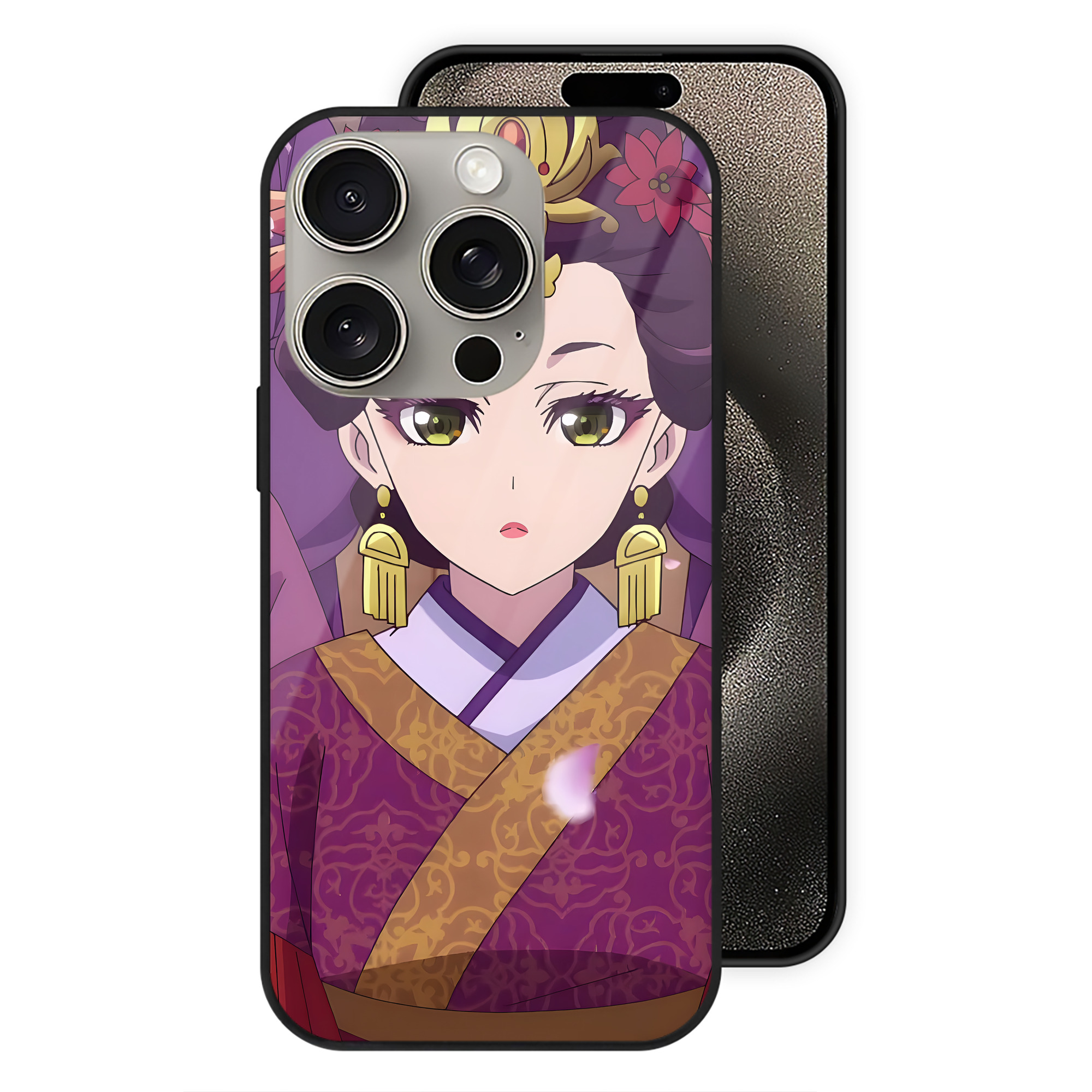 薬屋のひとりごと The Apothecary Diaries 【iPhone15Pro対応】スマホケース 耐衝撃＆黄変防止 背面ガラス