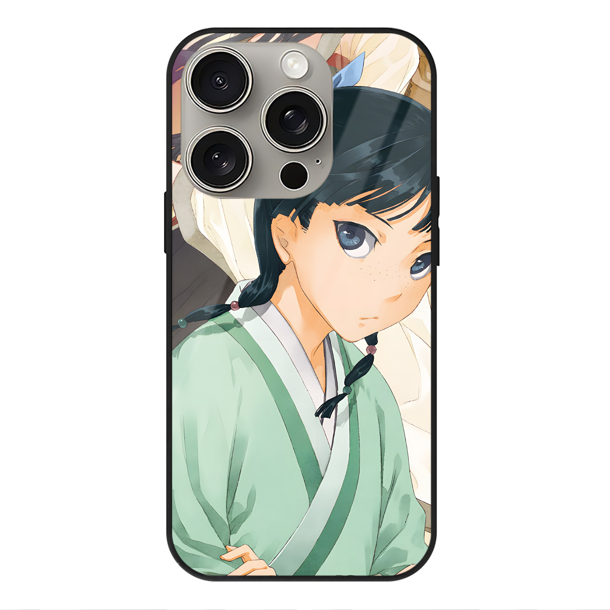 （画像用） 薬屋のひとりごと The Apothecary Diaries 【iPhone15Pro対応】スマホケース 耐衝撃＆黄変防止 背面ガラス