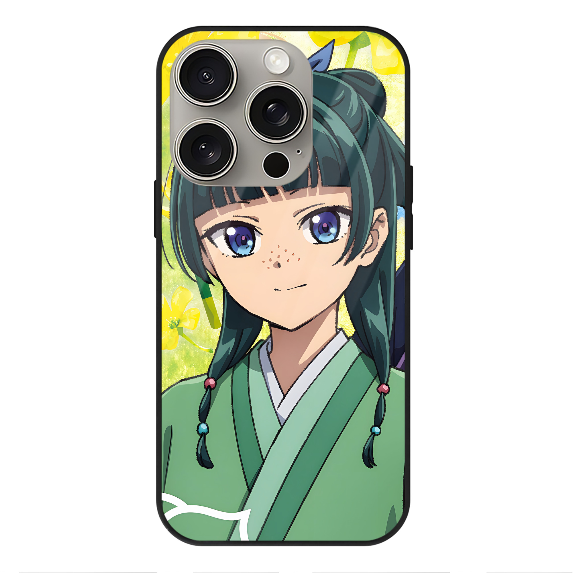 薬屋のひとりごと The Apothecary Diaries 【iPhone15Pro対応】スマホケース 耐衝撃＆黄変防止 背面ガラス