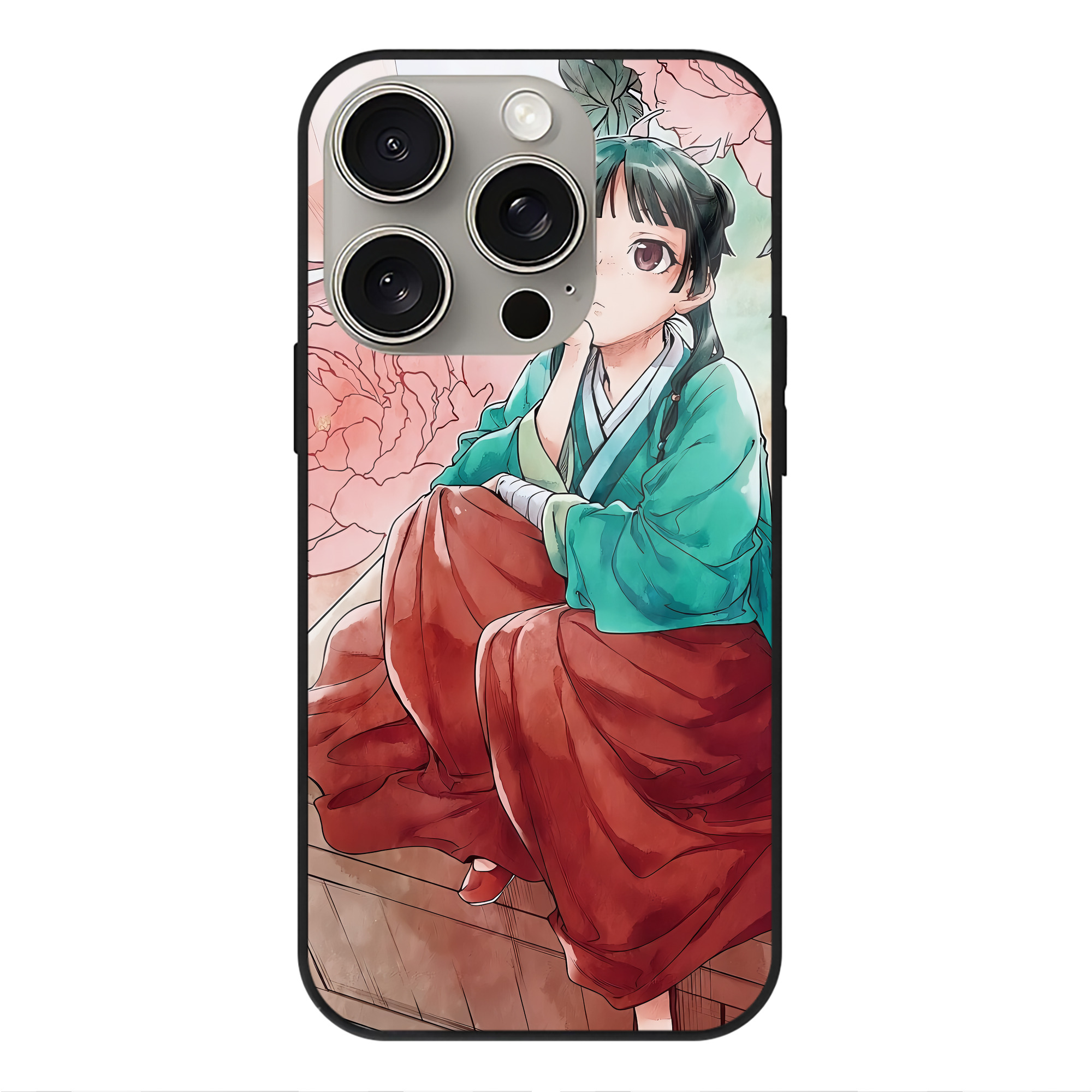 薬屋のひとりごと The Apothecary Diaries 【iPhone15Pro対応】スマホケース 耐衝撃＆黄変防止 背面ガラス