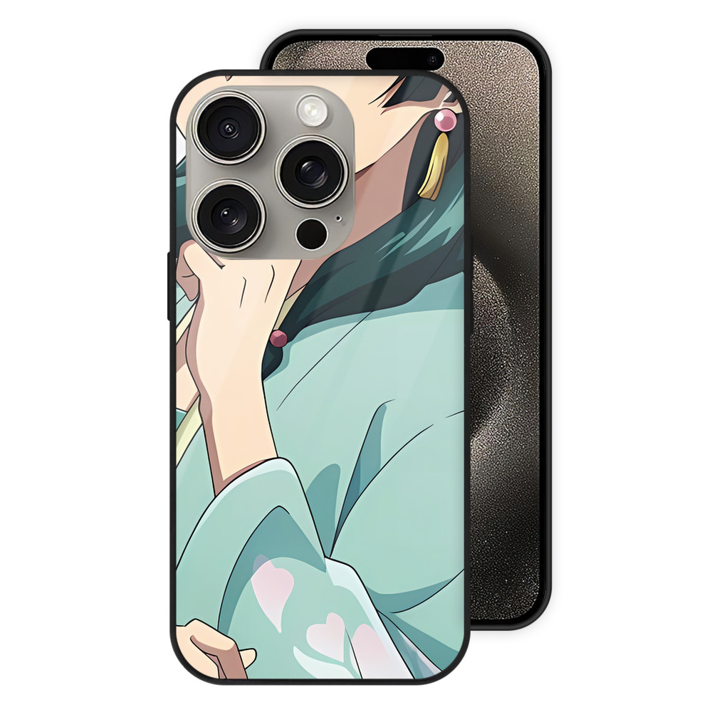 薬屋のひとりごと The Apothecary Diaries 【iPhone15Pro対応】スマホケース 耐衝撃＆黄変防止 背面ガラス