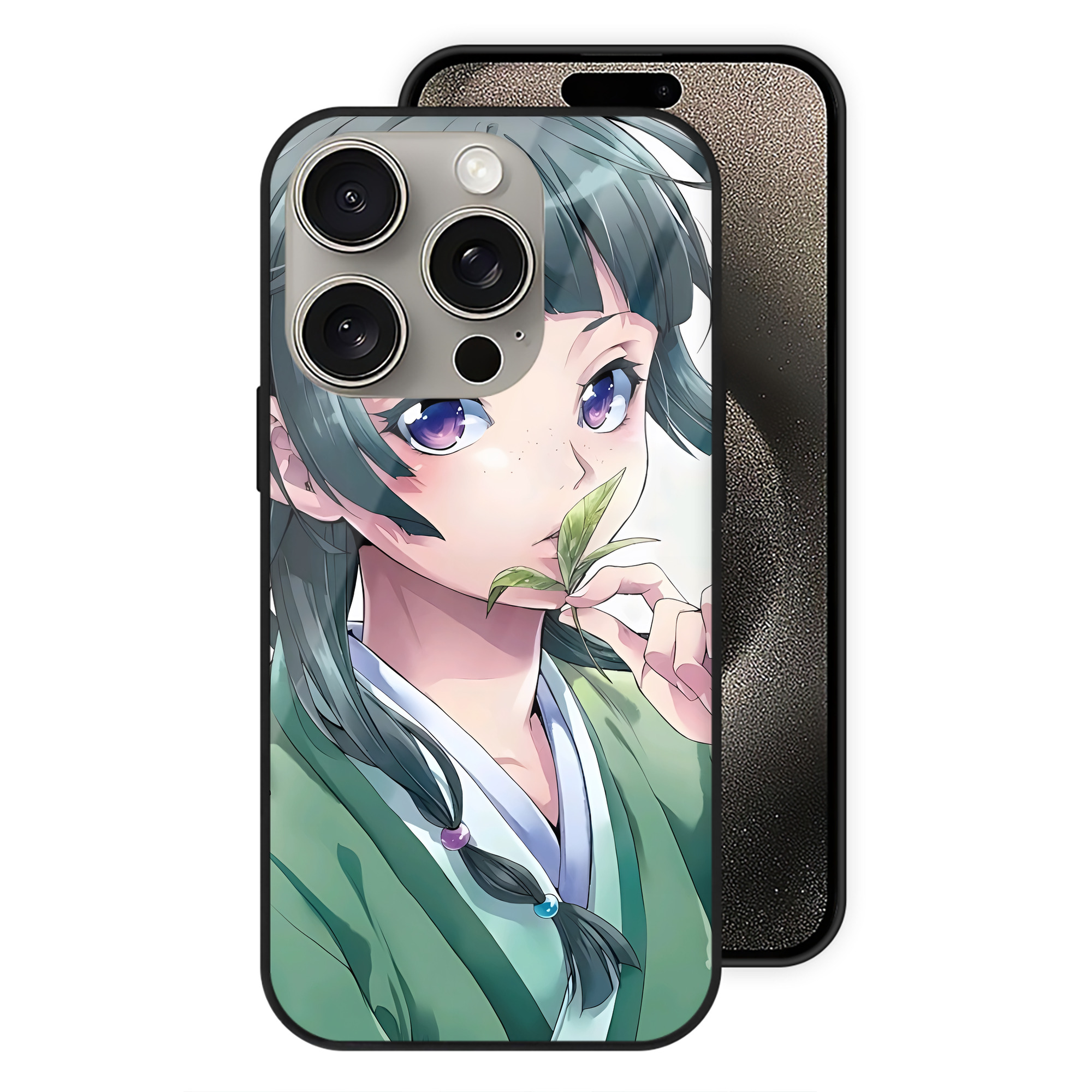 薬屋のひとりごと The Apothecary Diaries 【iPhone15Pro対応】スマホケース 耐衝撃＆黄変防止 背面ガラス