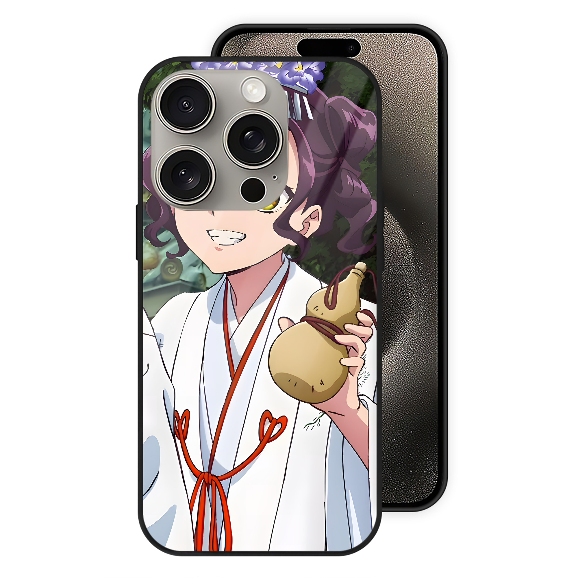 薬屋のひとりごと The Apothecary Diaries 【iPhone15Pro対応】スマホケース 耐衝撃＆黄変防止 背面ガラス