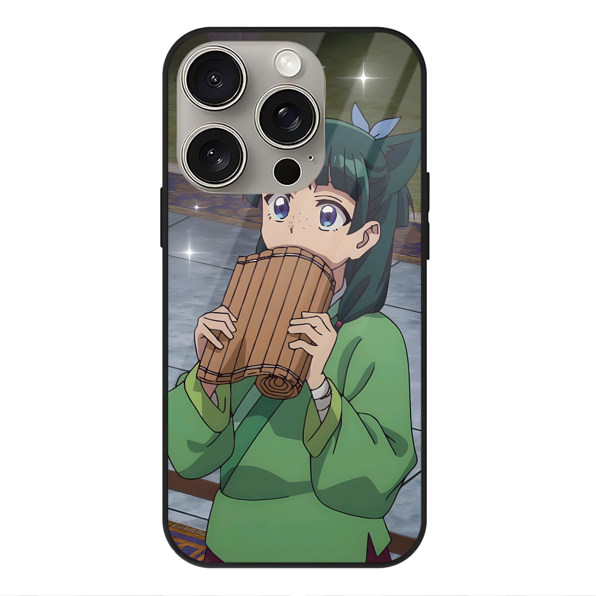 薬屋のひとりごと The Apothecary Diaries 【iPhone15Pro対応】スマホケース 耐衝撃＆黄変防止 背面ガラス