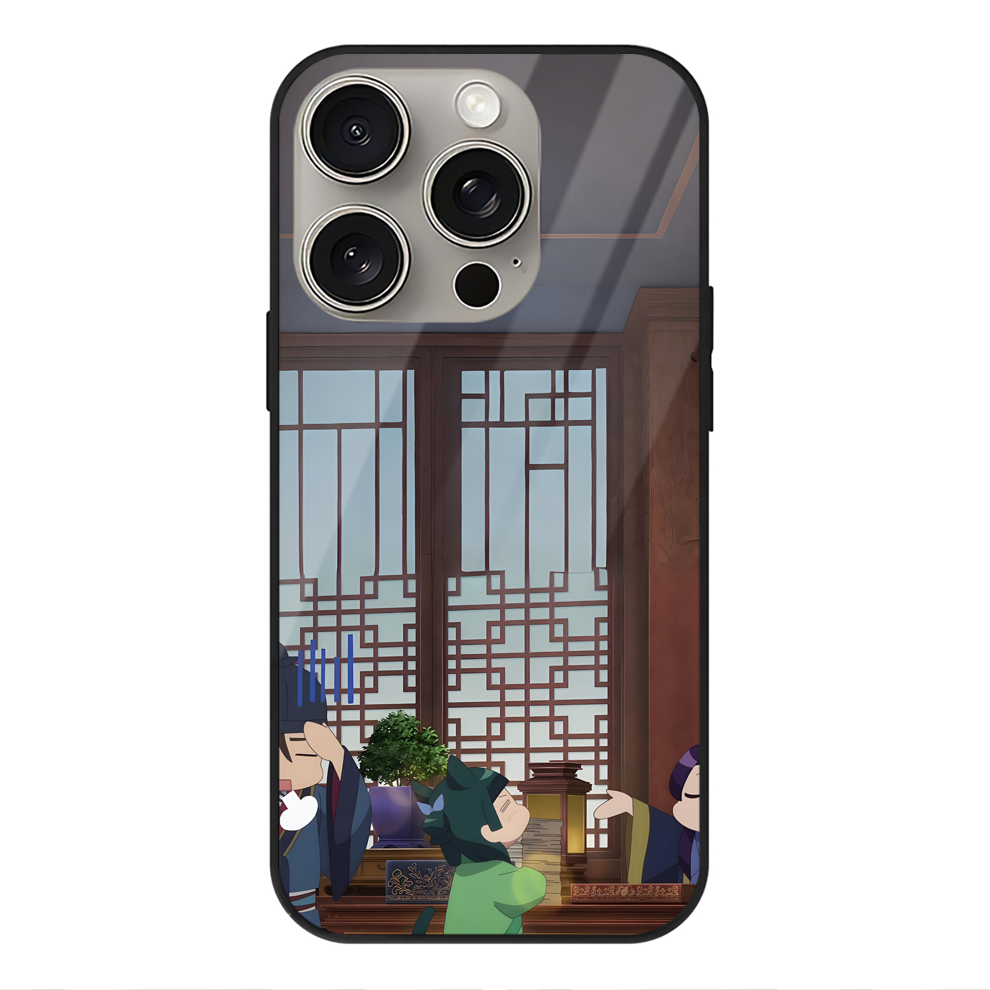 薬屋のひとりごと The Apothecary Diaries 【iPhone15Pro対応】スマホケース 耐衝撃＆黄変防止 背面ガラス