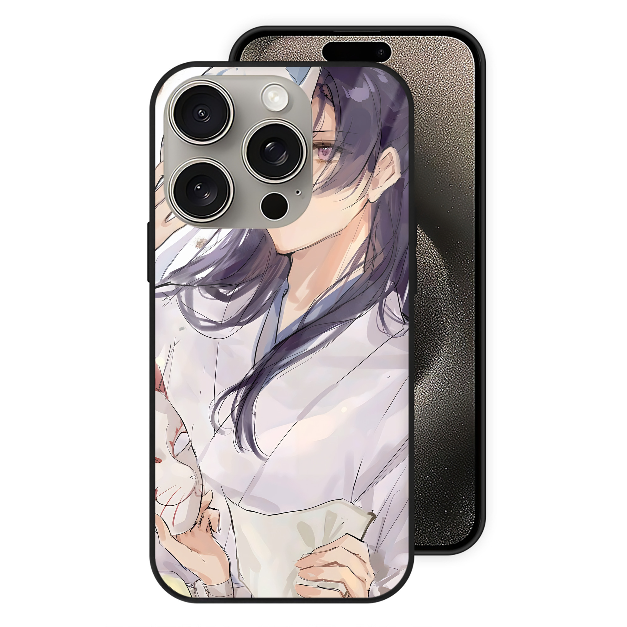 薬屋のひとりごと The Apothecary Diaries 【iPhone15Pro対応】スマホケース 耐衝撃＆黄変防止 背面ガラス