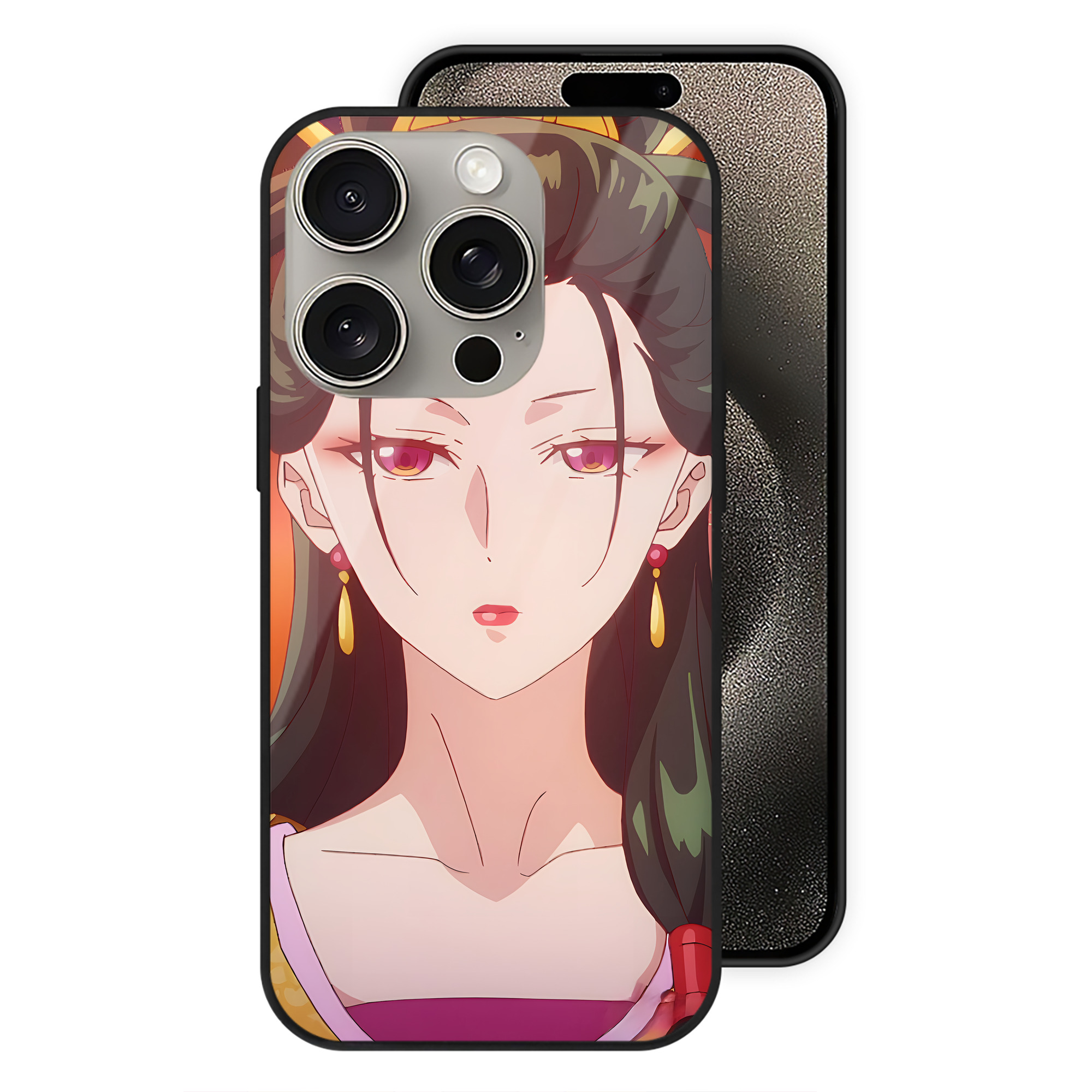 （画像用） 薬屋のひとりごと The Apothecary Diaries 【iPhone15Pro対応】スマホケース 耐衝撃＆黄変防止 背面ガラス