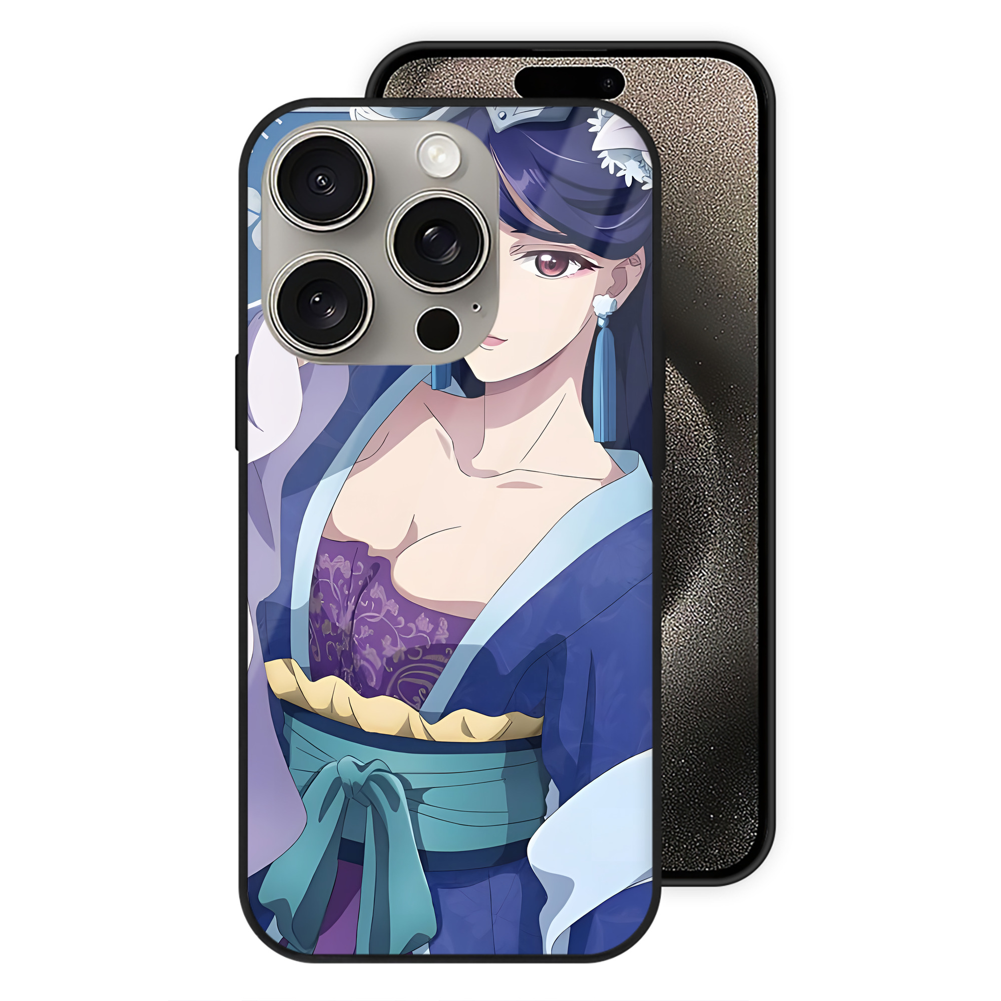 薬屋のひとりごと The Apothecary Diaries 【iPhone15Pro対応】スマホケース 耐衝撃＆黄変防止 背面ガラス