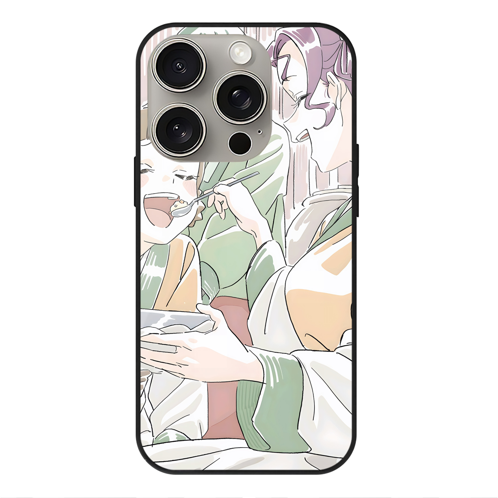 薬屋のひとりごと The Apothecary Diaries 【iPhone15Pro対応】スマホケース 耐衝撃＆黄変防止 背面ガラス