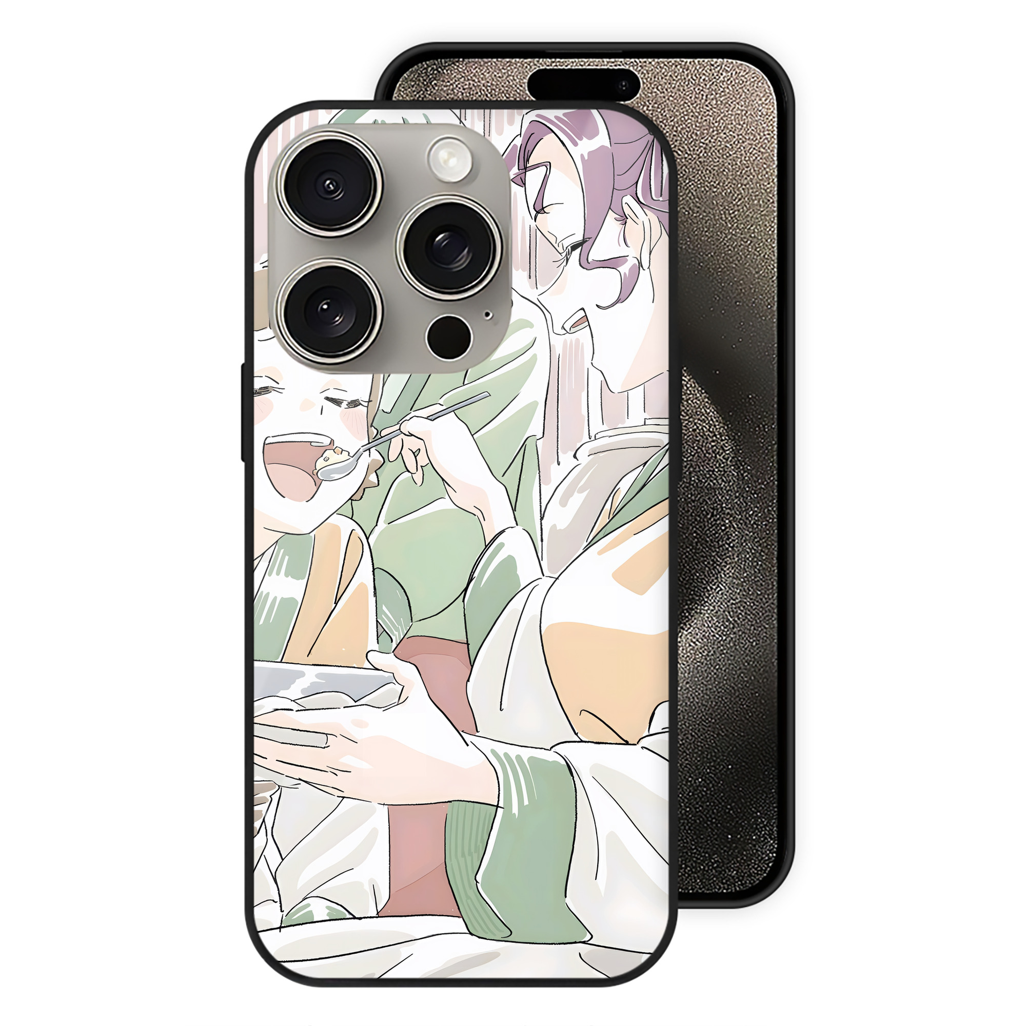 薬屋のひとりごと The Apothecary Diaries 【iPhone15Pro対応】スマホケース 耐衝撃＆黄変防止 背面ガラス