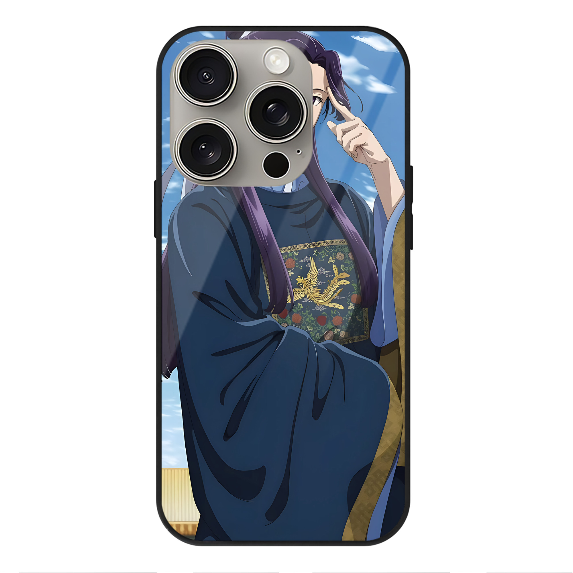 薬屋のひとりごと The Apothecary Diaries 【iPhone15Pro対応】スマホケース 耐衝撃＆黄変防止 背面ガラス