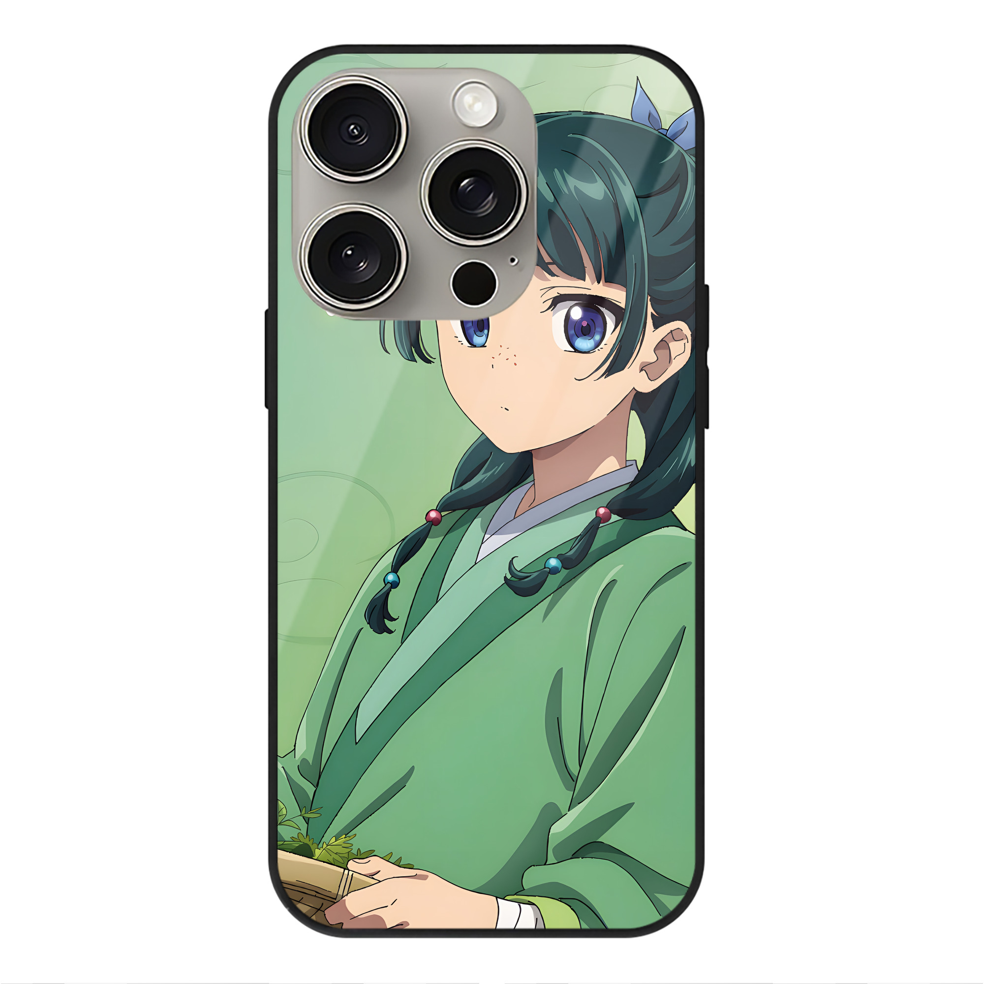 薬屋のひとりごと The Apothecary Diaries 【iPhone15Pro対応】スマホケース 耐衝撃＆黄変防止 背面ガラス