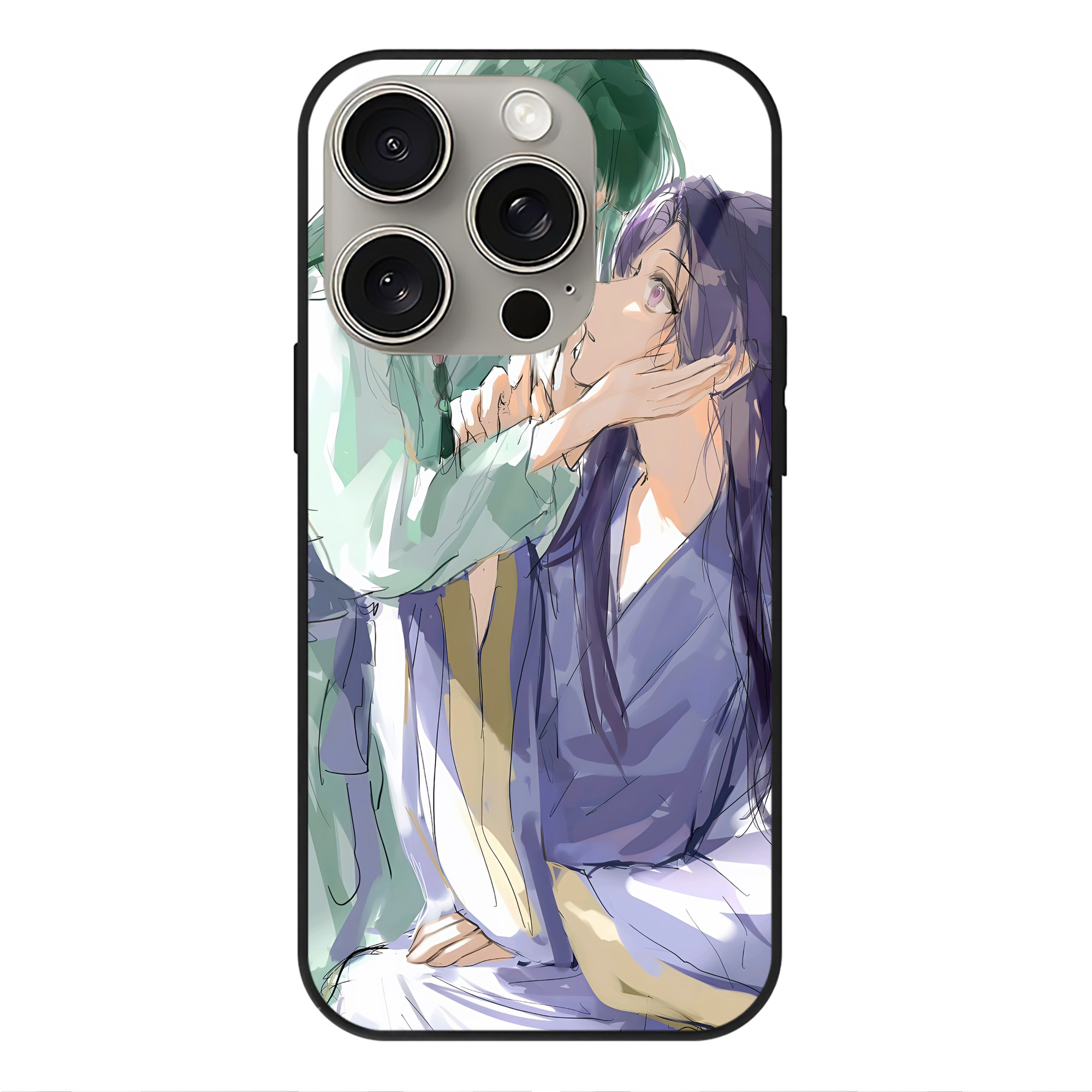 薬屋のひとりごと The Apothecary Diaries 【iPhone15Pro対応】スマホケース 耐衝撃＆黄変防止 背面ガラス