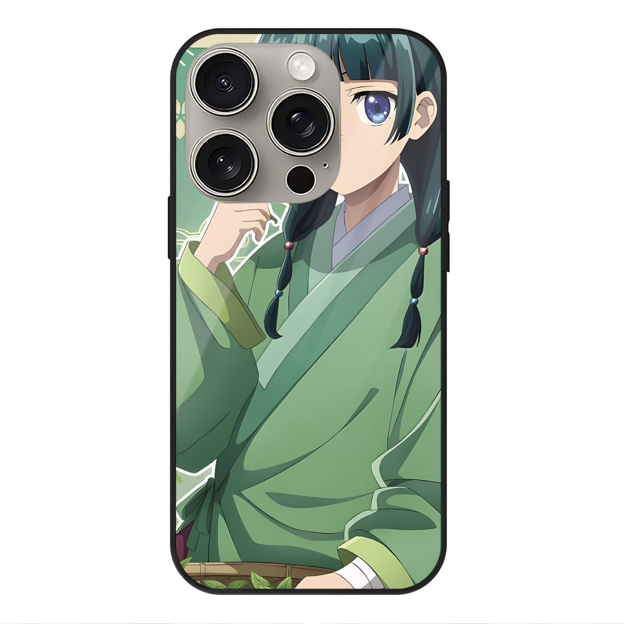 薬屋のひとりごと The Apothecary Diaries 【iPhone15Pro対応】スマホケース 耐衝撃＆黄変防止 背面ガラス