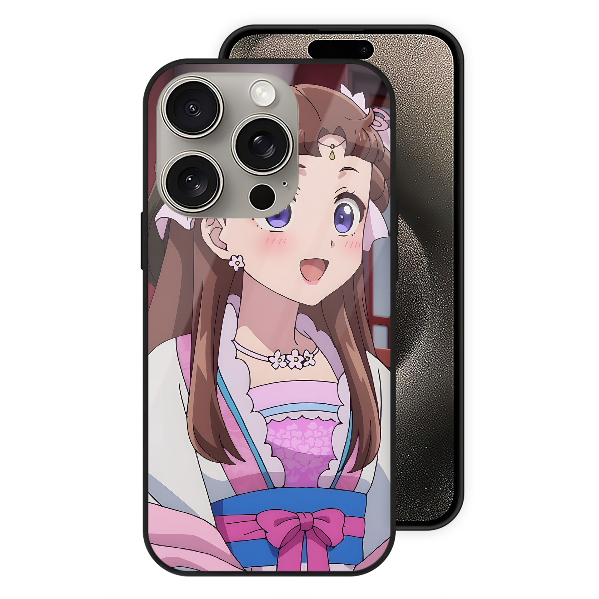 薬屋のひとりごと The Apothecary Diaries 【iPhone15Pro対応】スマホケース 耐衝撃＆黄変防止 背面ガラス