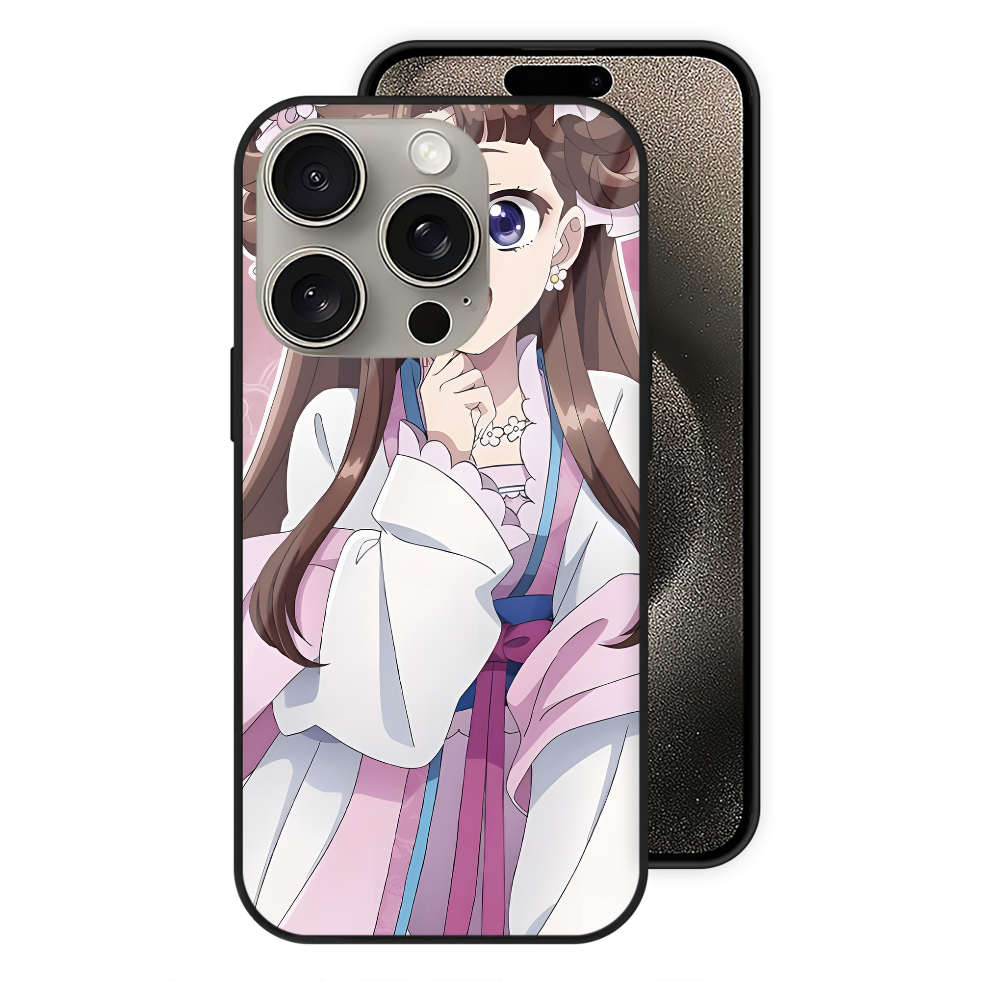 薬屋のひとりごと The Apothecary Diaries 【iPhone15Pro対応】スマホケース 耐衝撃＆黄変防止 背面ガラス