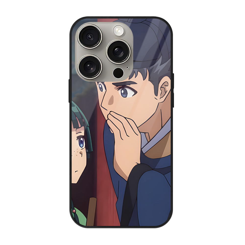薬屋のひとりごと The Apothecary Diaries 【iPhone15Pro対応】スマホケース 耐衝撃＆黄変防止 背面ガラス