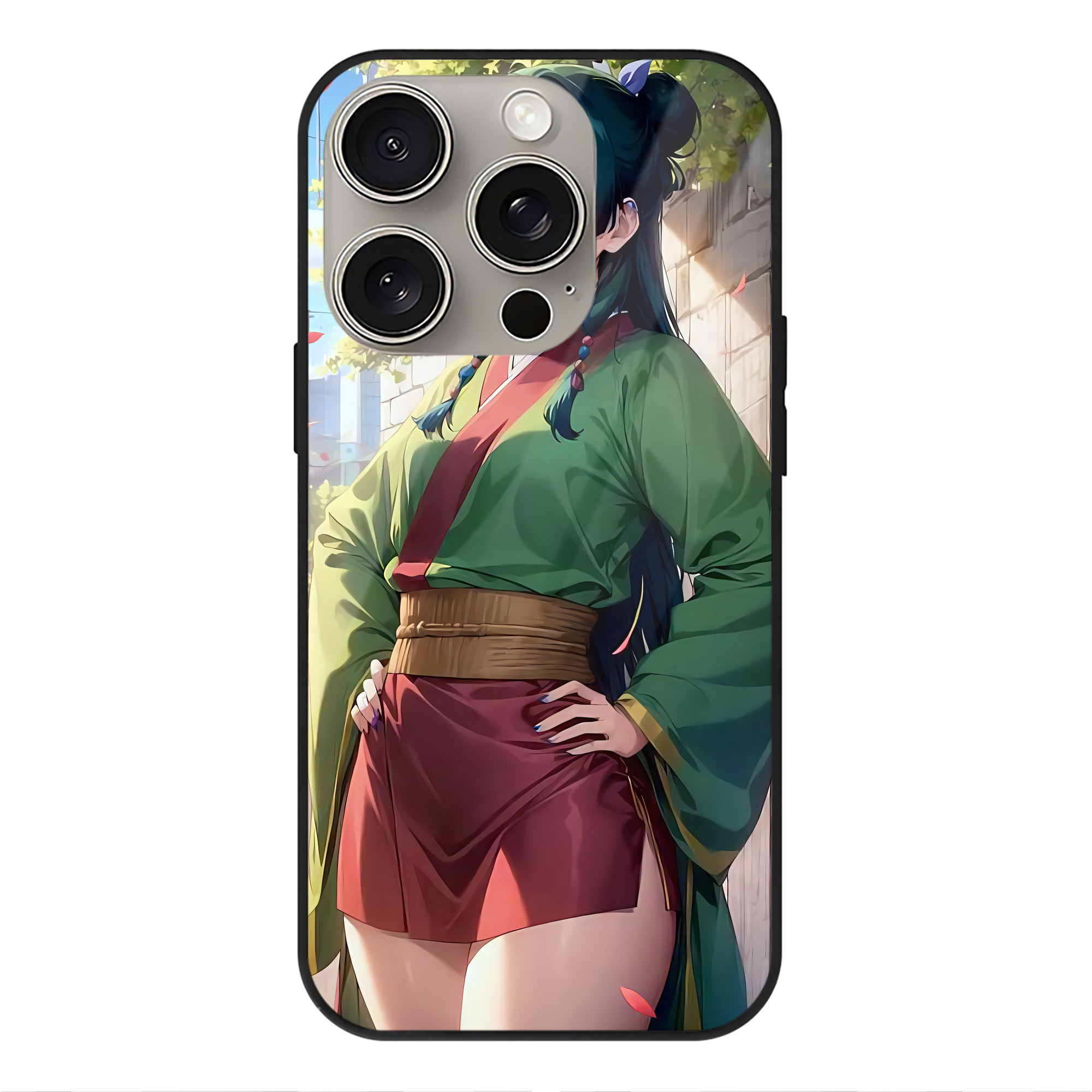 薬屋のひとりごと The Apothecary Diaries 【iPhone15Pro対応】スマホケース 耐衝撃＆黄変防止 背面ガラス