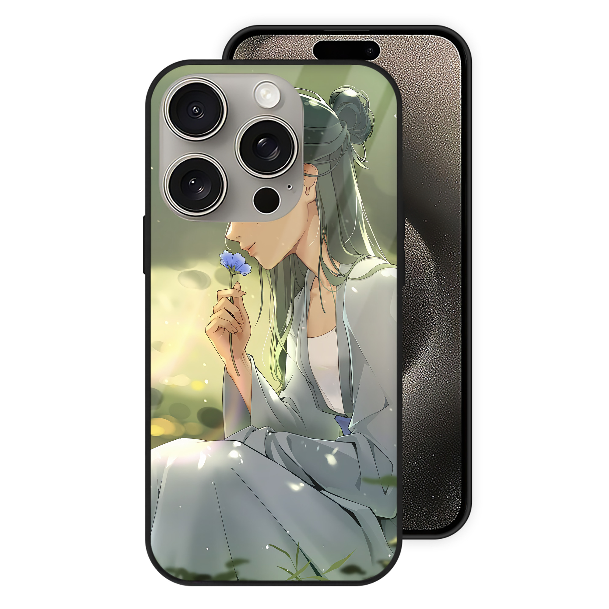 （画像用） 薬屋のひとりごと The Apothecary Diaries 【iPhone15Pro対応】スマホケース 耐衝撃＆黄変防止 背面ガラス