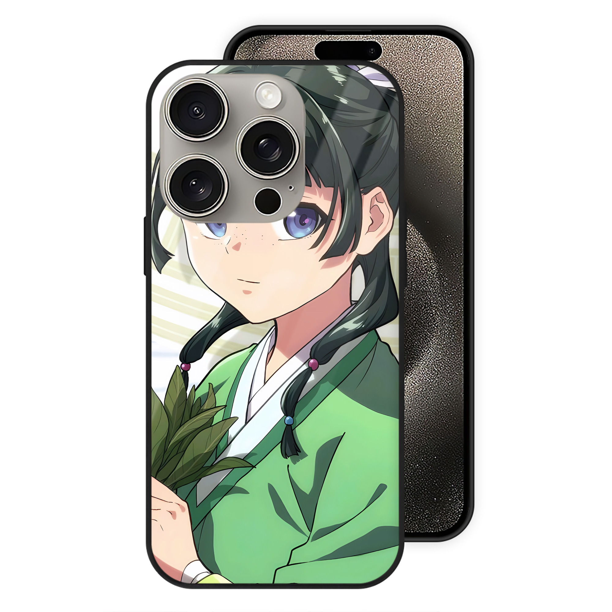 （画像用） 薬屋のひとりごと The Apothecary Diaries 【iPhone15Pro対応】スマホケース 耐衝撃＆黄変防止 背面ガラス