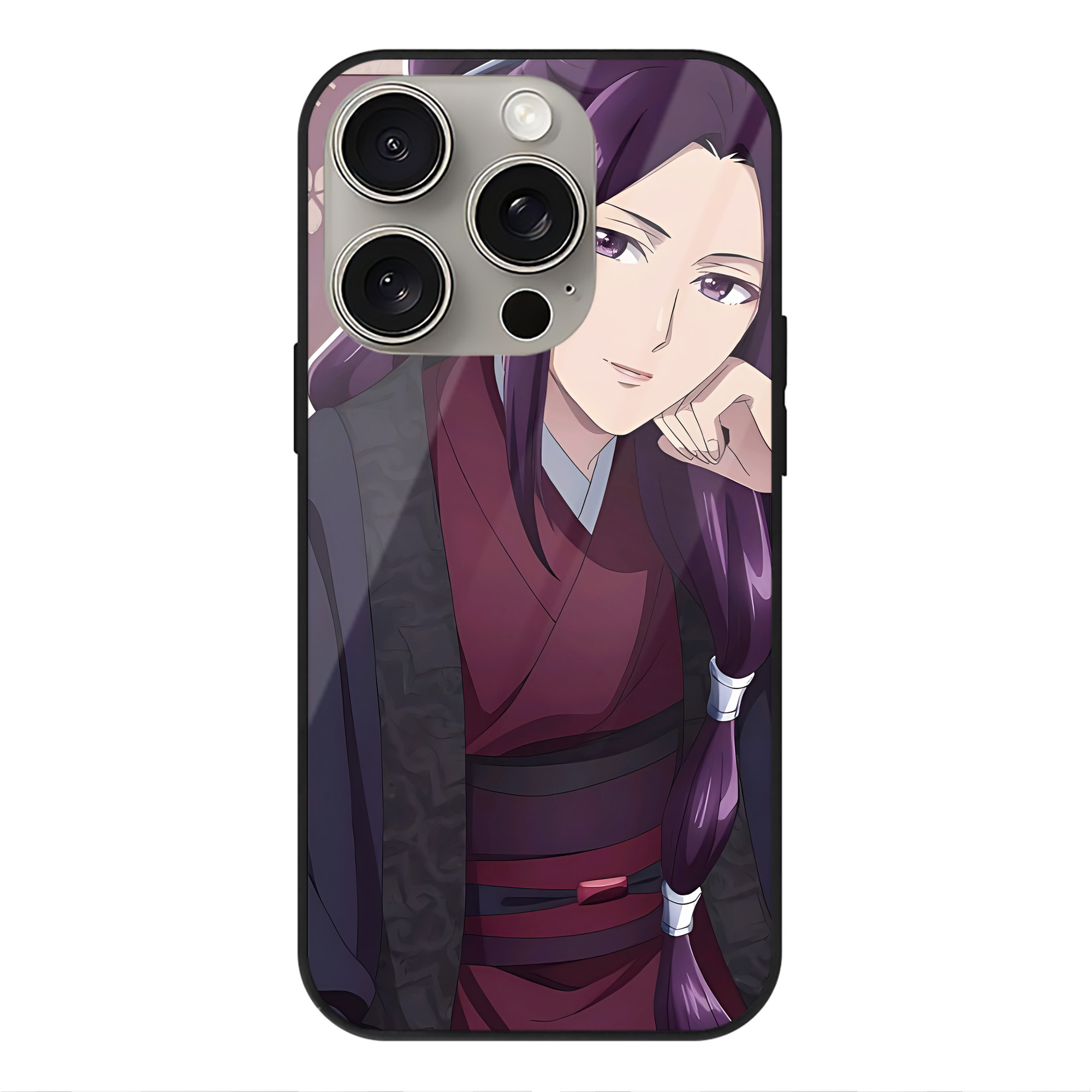 薬屋のひとりごと The Apothecary Diaries 【iPhone15Pro対応】スマホケース 耐衝撃＆黄変防止 背面ガラス