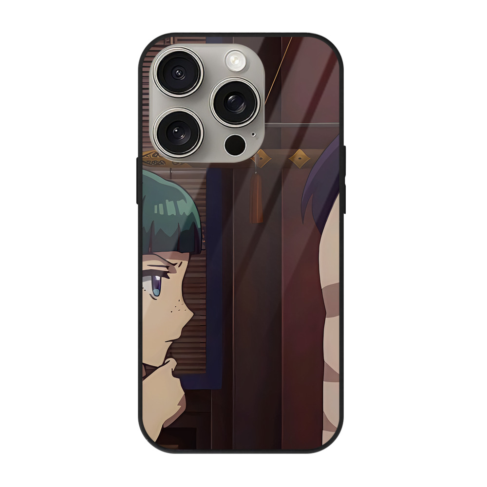 薬屋のひとりごと The Apothecary Diaries 【iPhone15Pro対応】スマホケース 耐衝撃＆黄変防止 背面ガラス