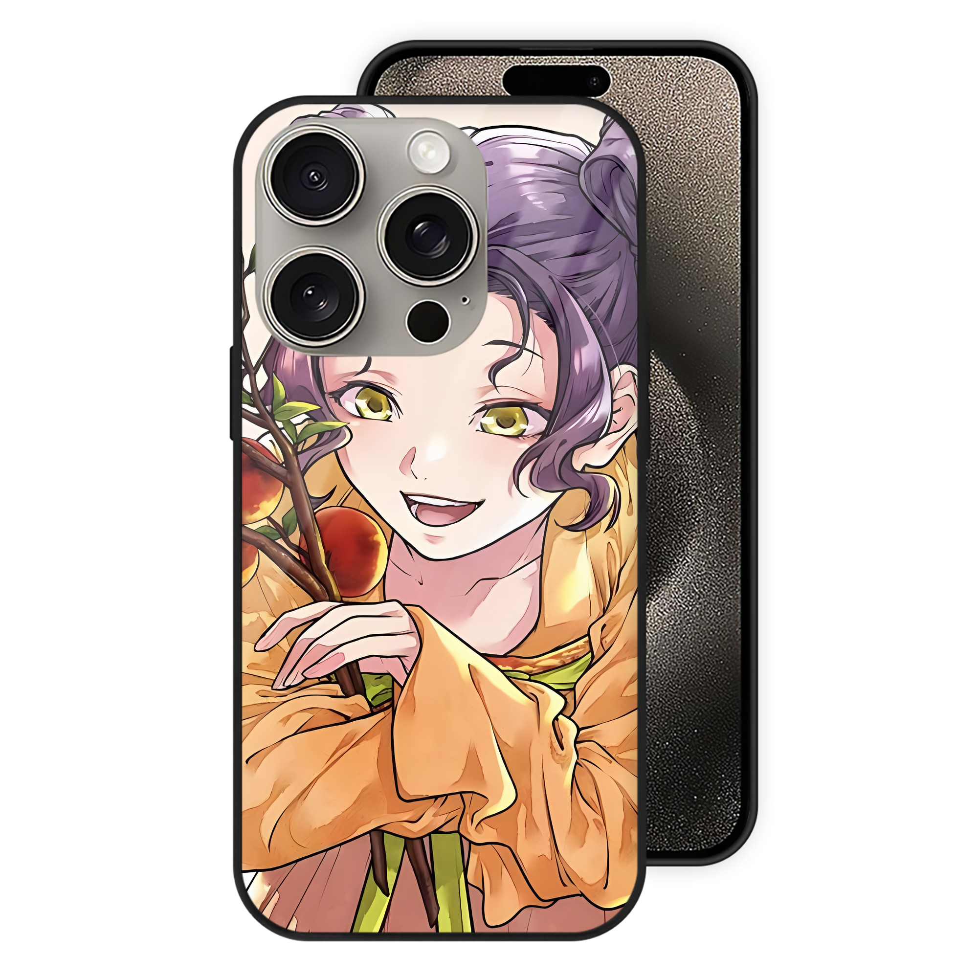 薬屋のひとりごと The Apothecary Diaries 【iPhone15Pro対応】スマホケース 耐衝撃＆黄変防止 背面ガラス
