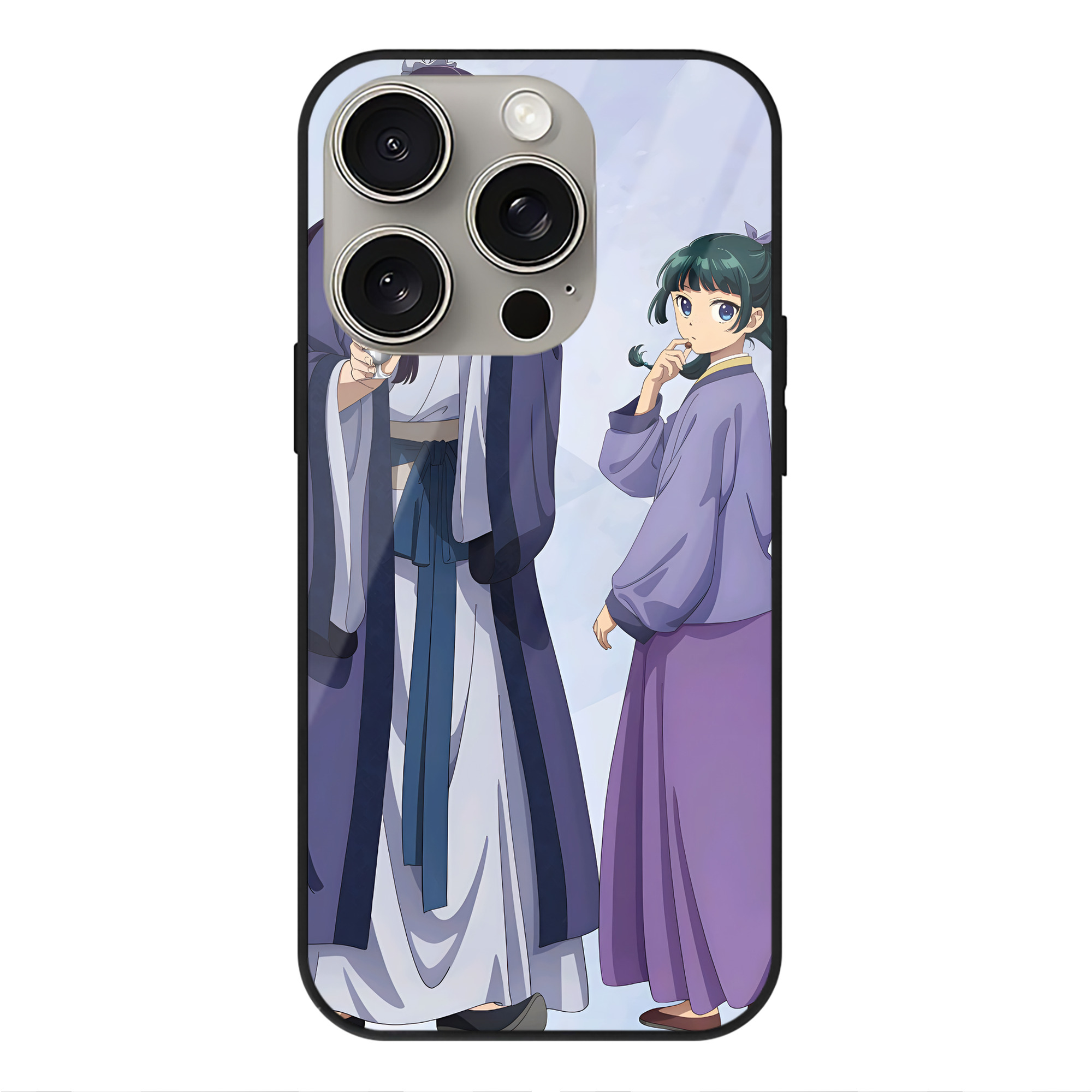 薬屋のひとりごと The Apothecary Diaries 【iPhone15Pro対応】スマホケース 耐衝撃＆黄変防止 背面ガラス