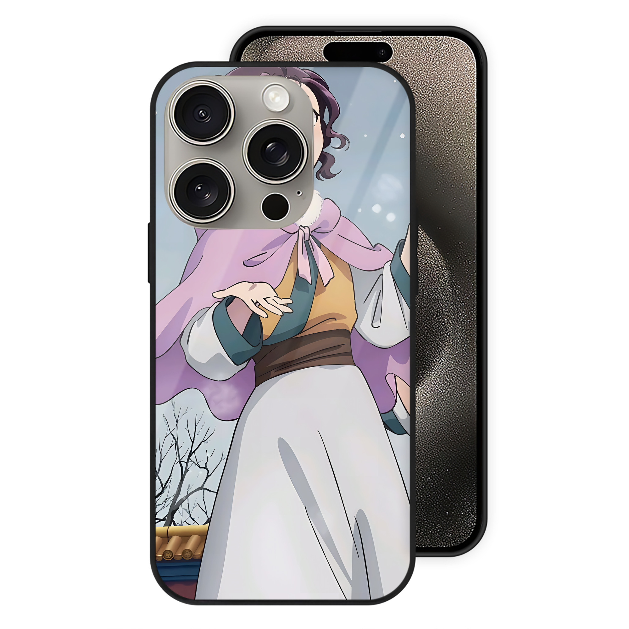 （画像用） 薬屋のひとりごと The Apothecary Diaries 【iPhone15Pro対応】スマホケース 耐衝撃＆黄変防止 背面ガラス
