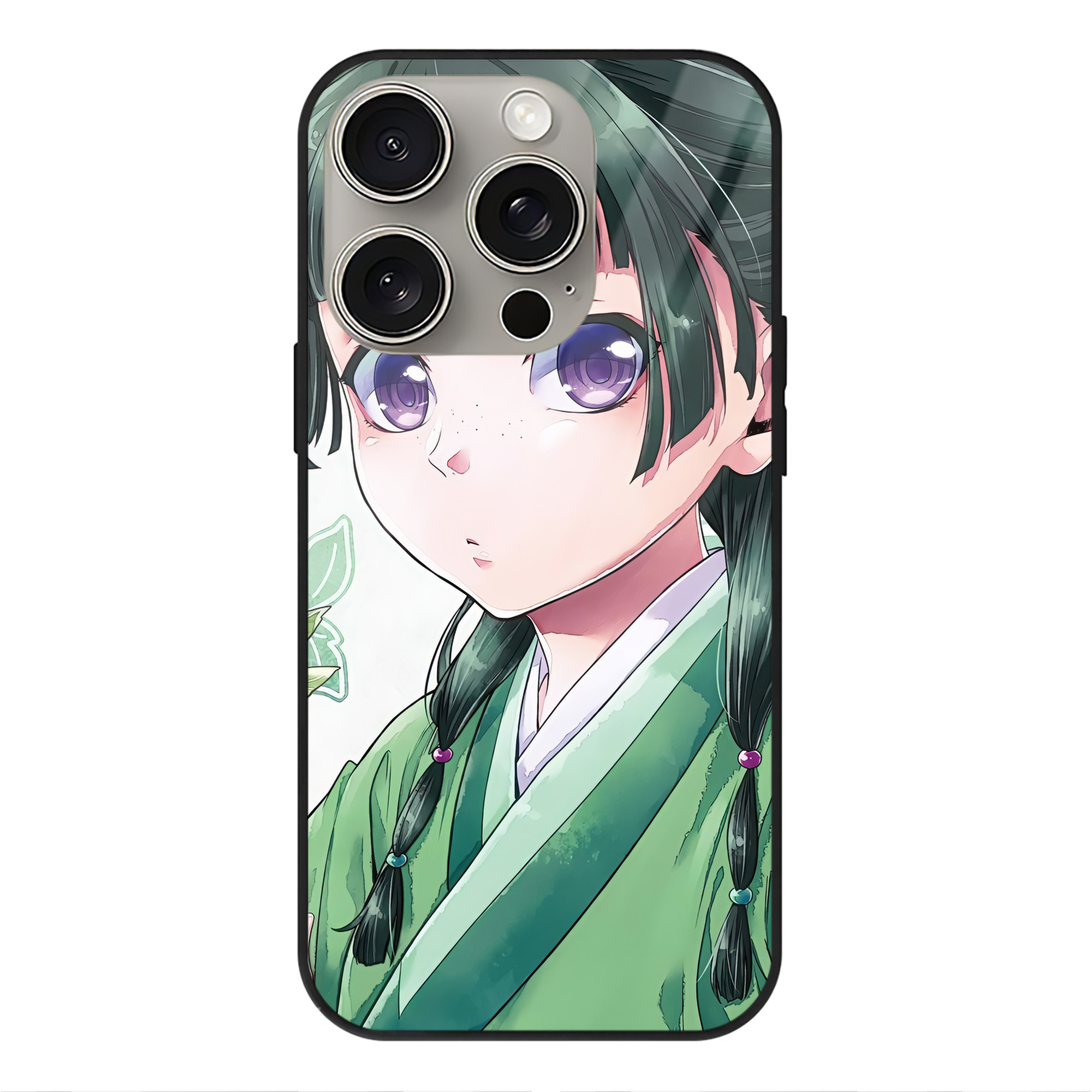 薬屋のひとりごと The Apothecary Diaries 【iPhone15Pro対応】スマホケース 耐衝撃＆黄変防止 背面ガラス