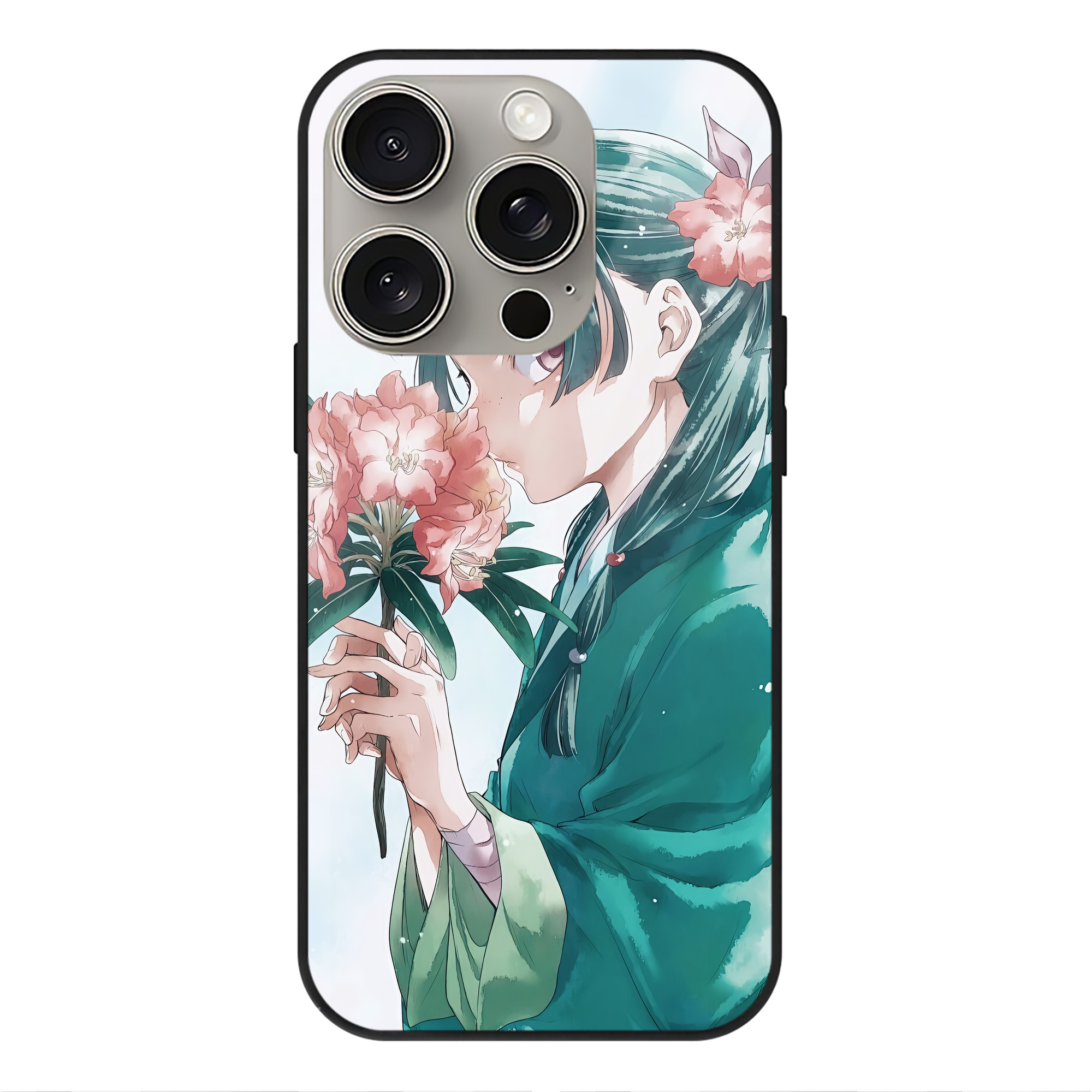 薬屋のひとりごと The Apothecary Diaries 【iPhone15Pro対応】スマホケース 耐衝撃＆黄変防止 背面ガラス