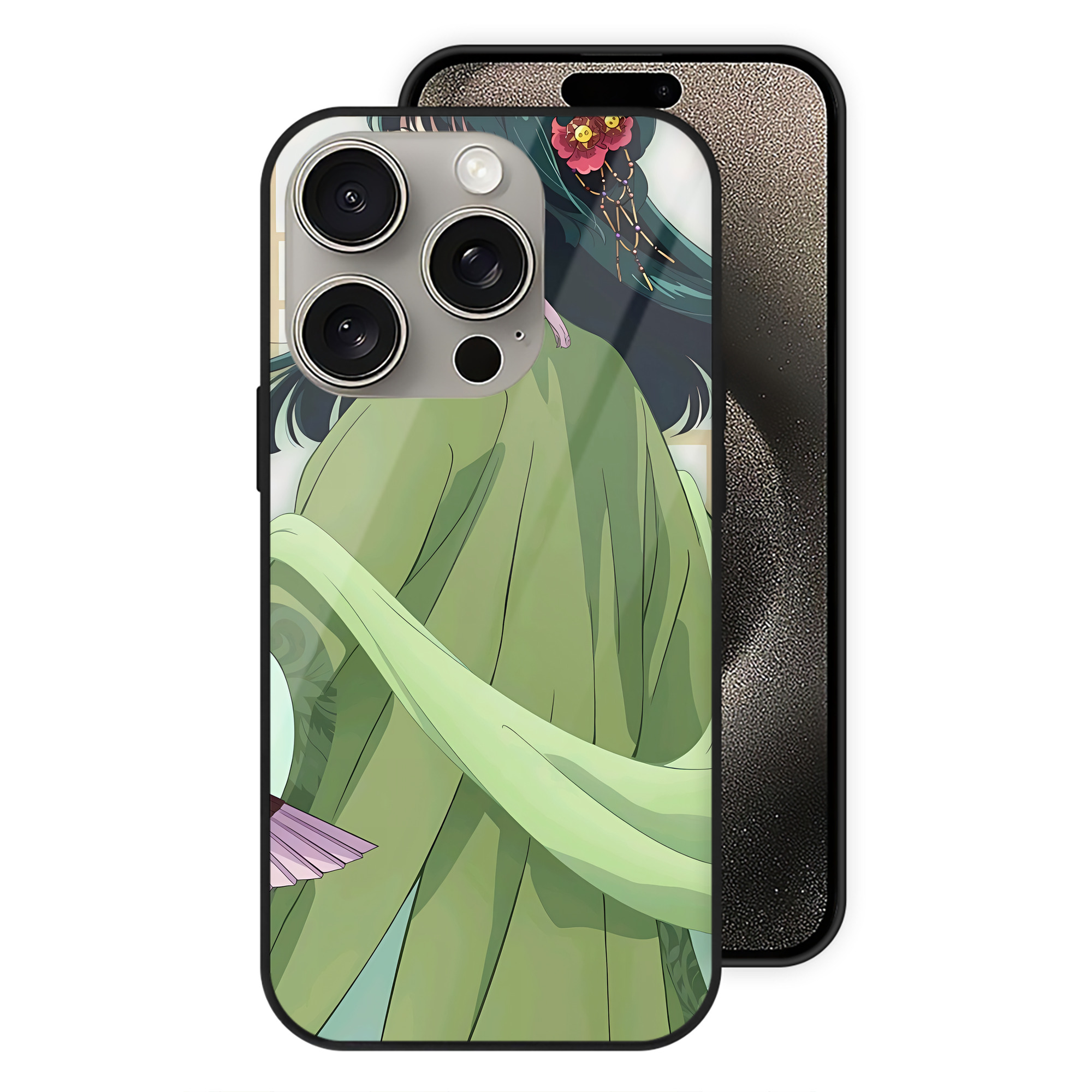 （画像用） 薬屋のひとりごと The Apothecary Diaries 【iPhone15Pro対応】スマホケース 耐衝撃＆黄変防止 背面ガラス