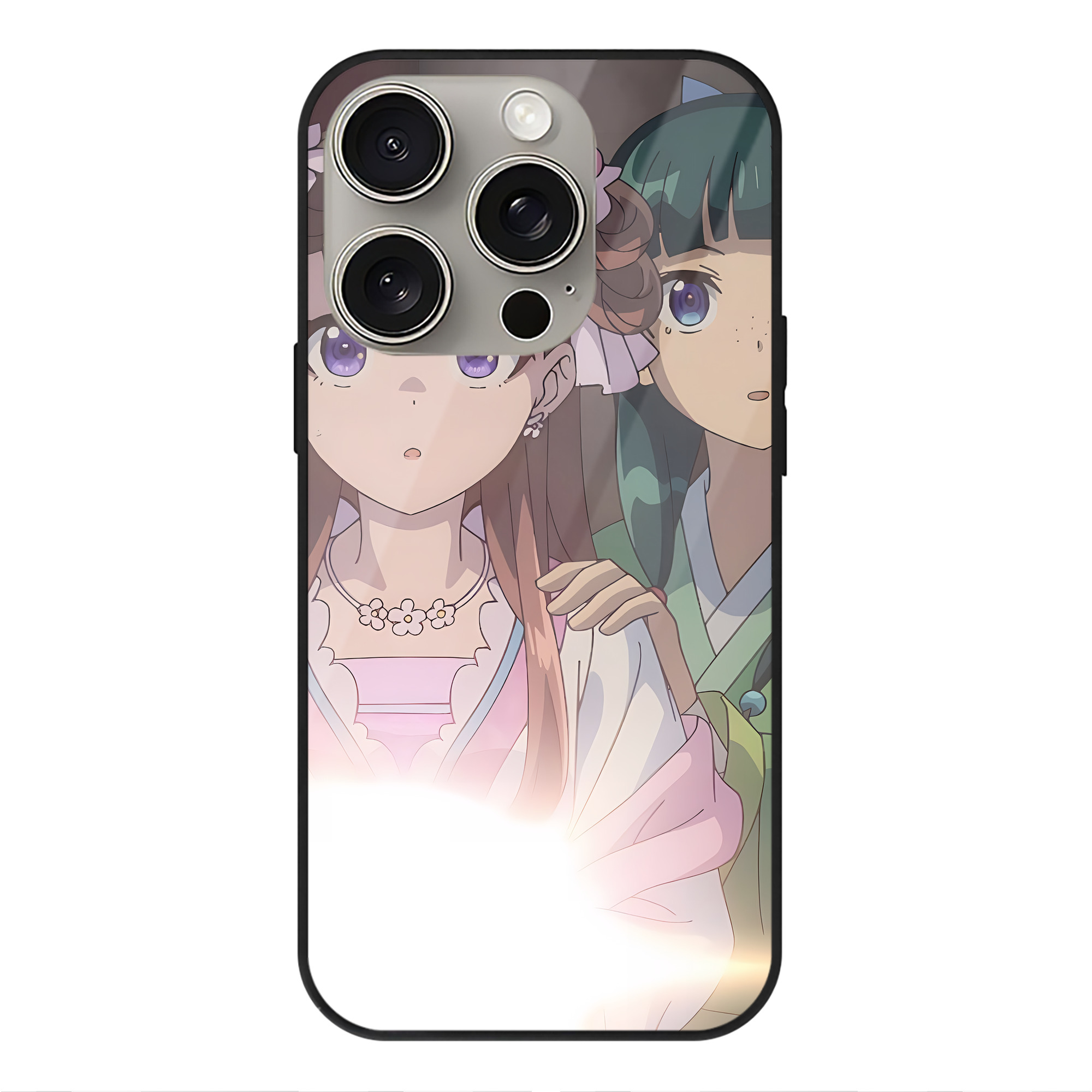 薬屋のひとりごと The Apothecary Diaries 【iPhone15Pro対応】スマホケース 耐衝撃＆黄変防止 背面ガラス