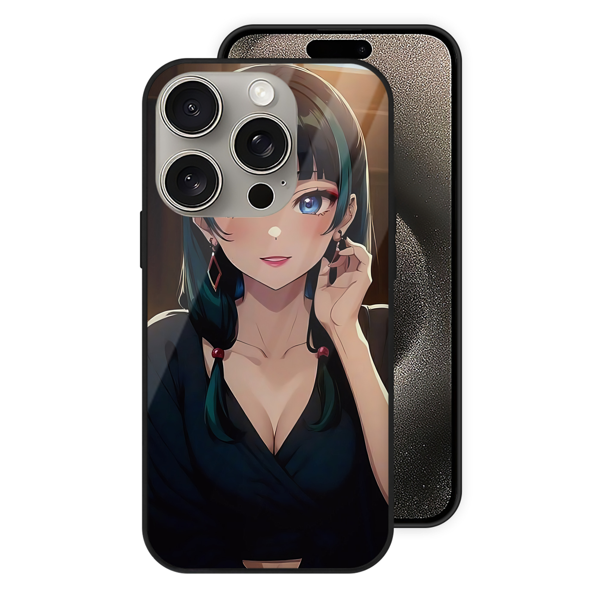 薬屋のひとりごと The Apothecary Diaries 【iPhone15Pro対応】スマホケース 耐衝撃＆黄変防止 背面ガラス