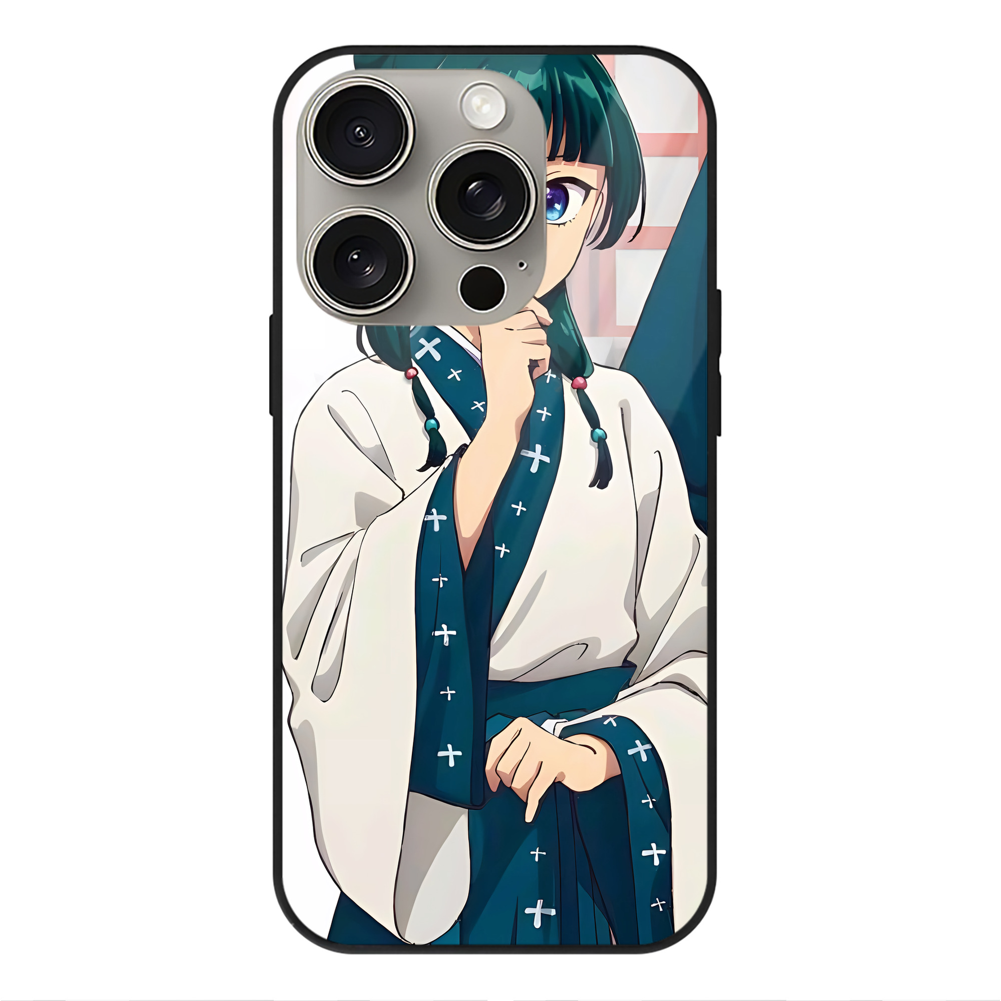 薬屋のひとりごと The Apothecary Diaries 【iPhone15Pro対応】スマホケース 耐衝撃＆黄変防止 背面ガラス