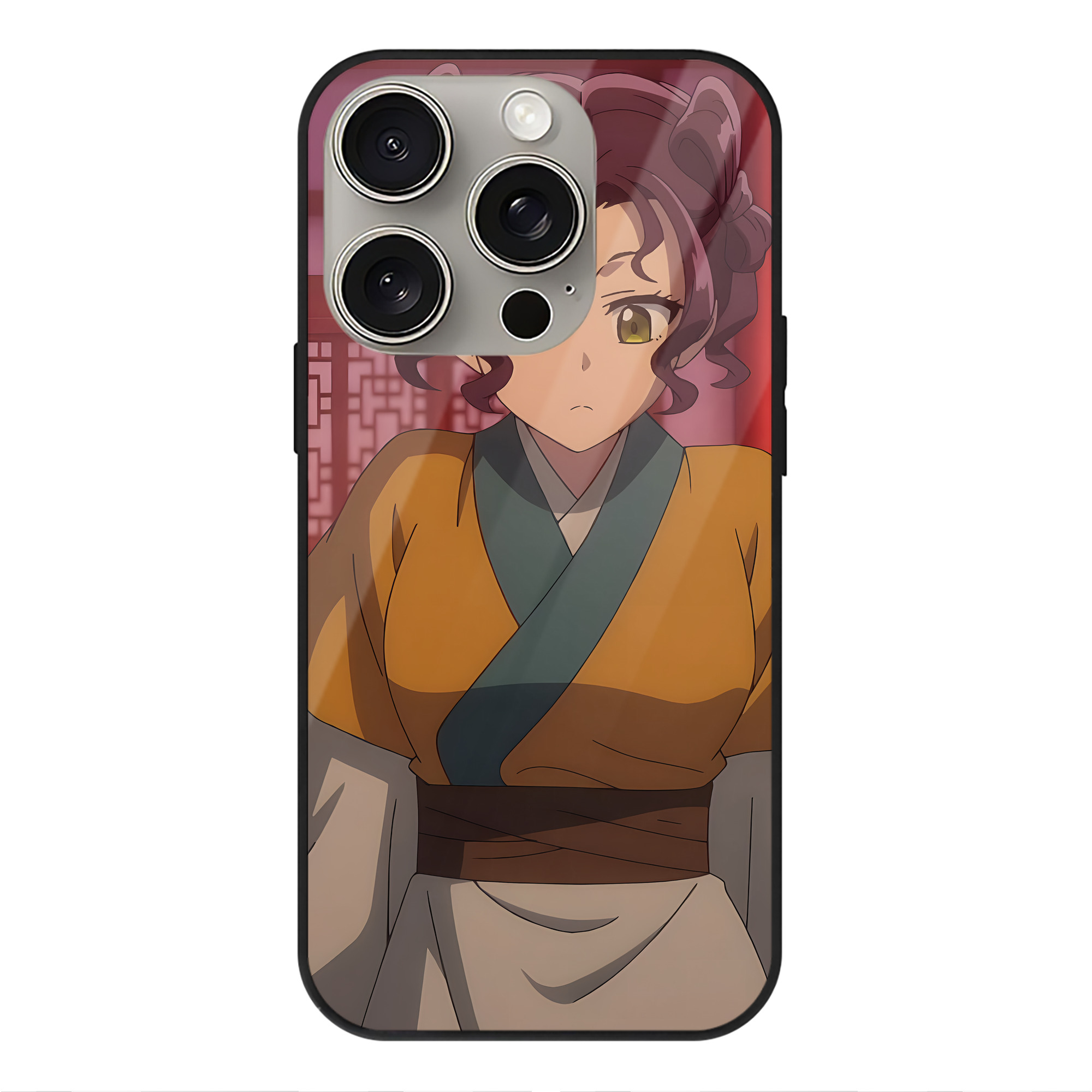 薬屋のひとりごと The Apothecary Diaries 【iPhone15Pro対応】スマホケース 耐衝撃＆黄変防止 背面ガラス