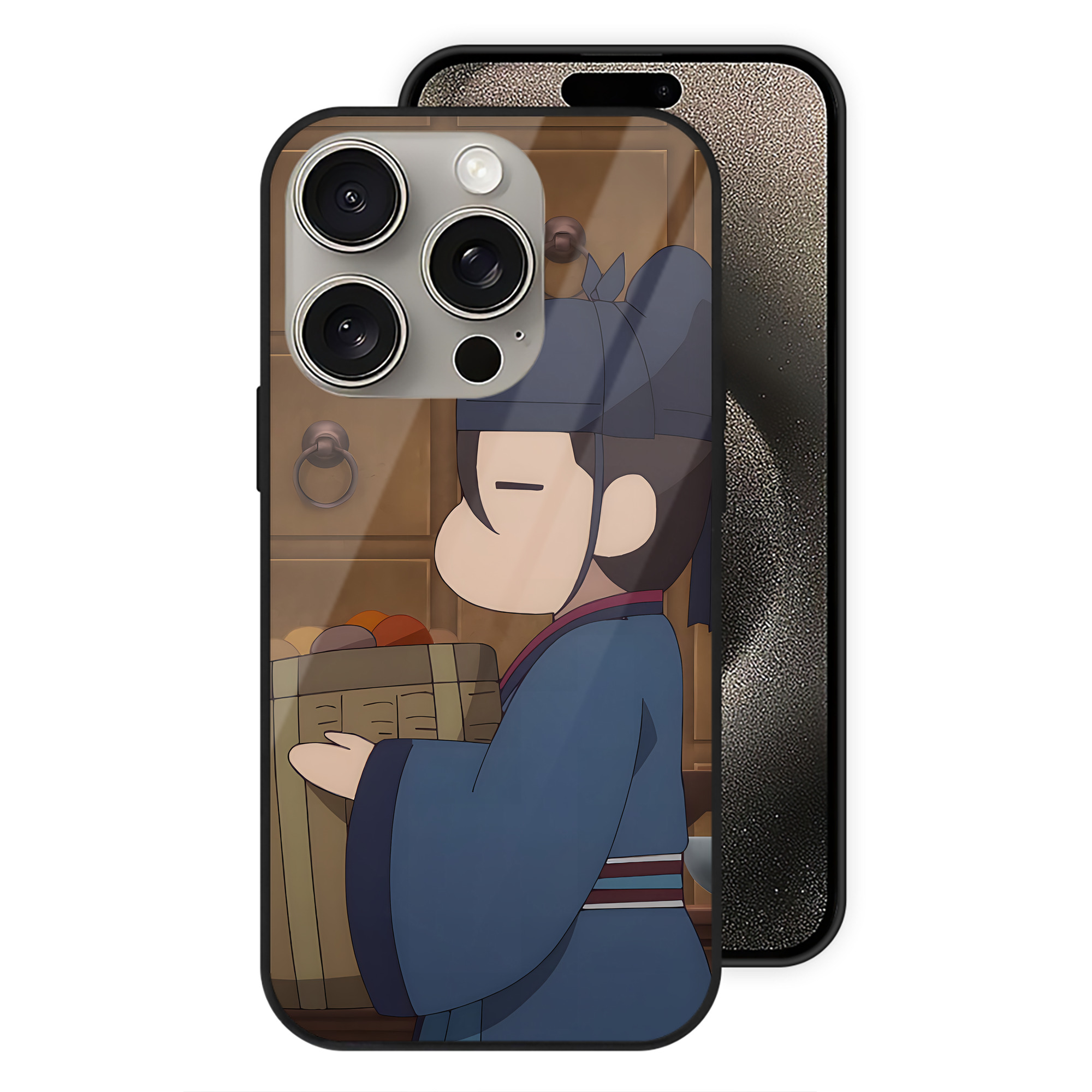 薬屋のひとりごと The Apothecary Diaries 【iPhone15Pro対応】スマホケース 耐衝撃＆黄変防止 背面ガラス