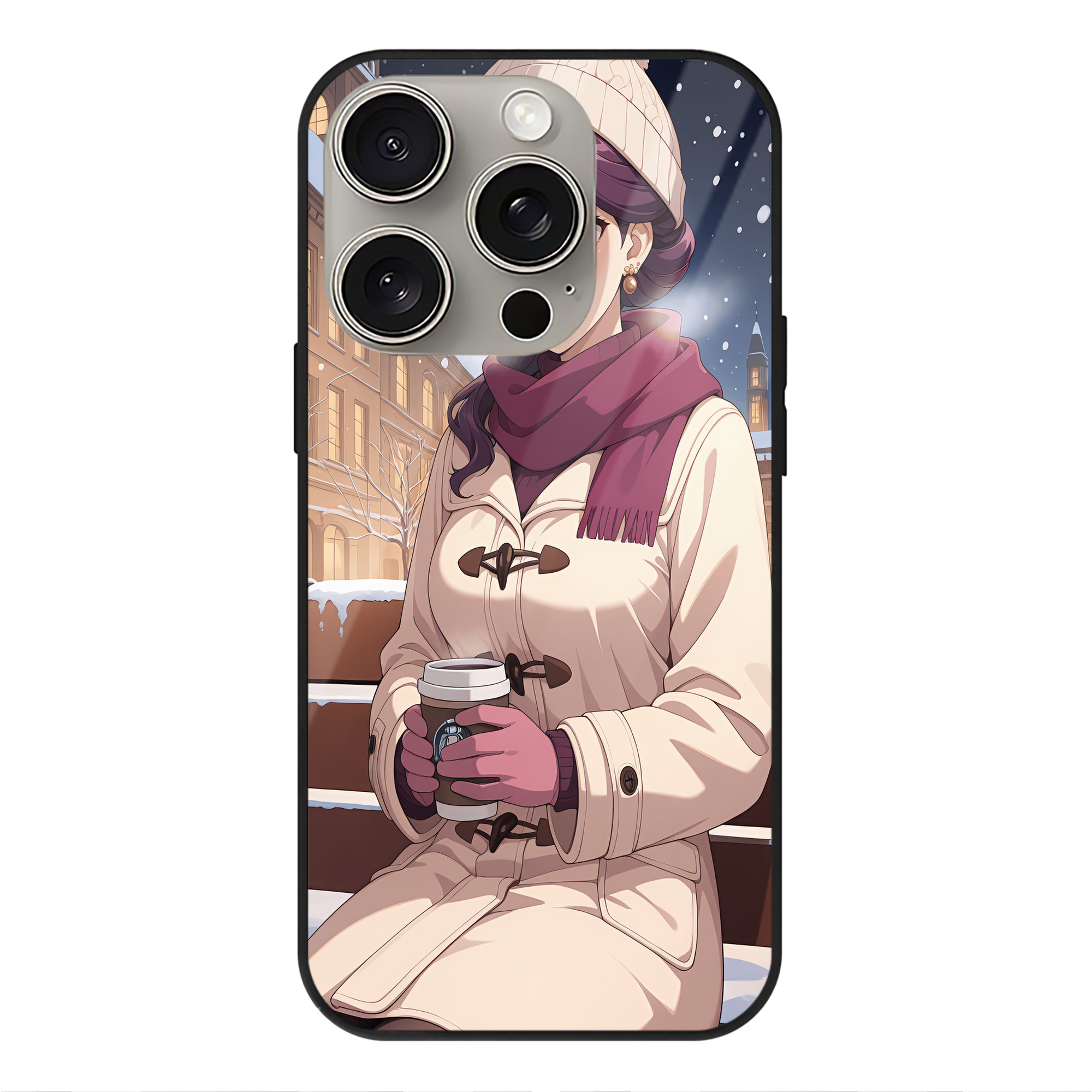 （画像用） 薬屋のひとりごと The Apothecary Diaries 【iPhone15Pro対応】スマホケース 耐衝撃＆黄変防止 背面ガラス