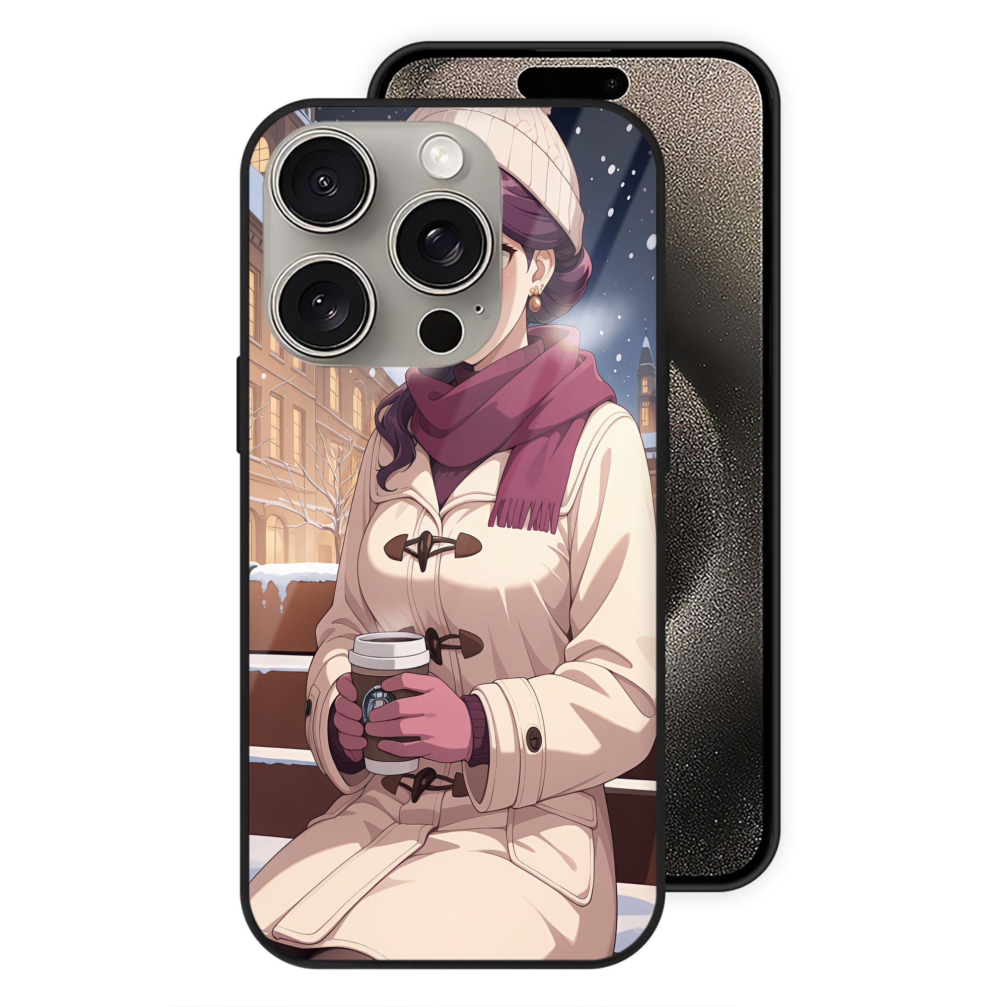（画像用） 薬屋のひとりごと The Apothecary Diaries 【iPhone15Pro対応】スマホケース 耐衝撃＆黄変防止 背面ガラス
