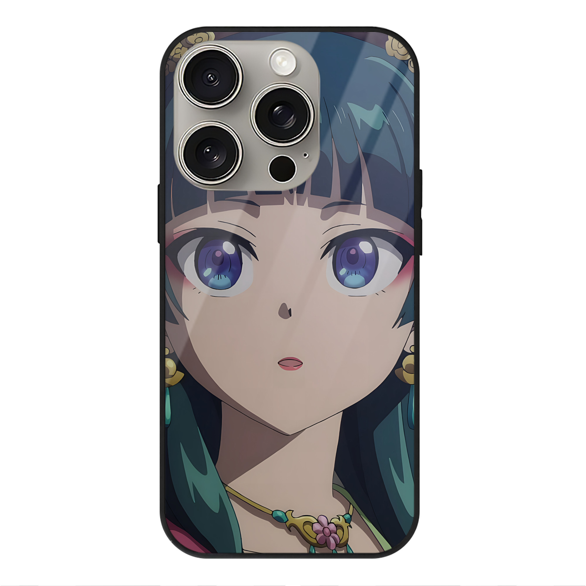薬屋のひとりごと The Apothecary Diaries 【iPhone15Pro対応】スマホケース 耐衝撃＆黄変防止 背面ガラス