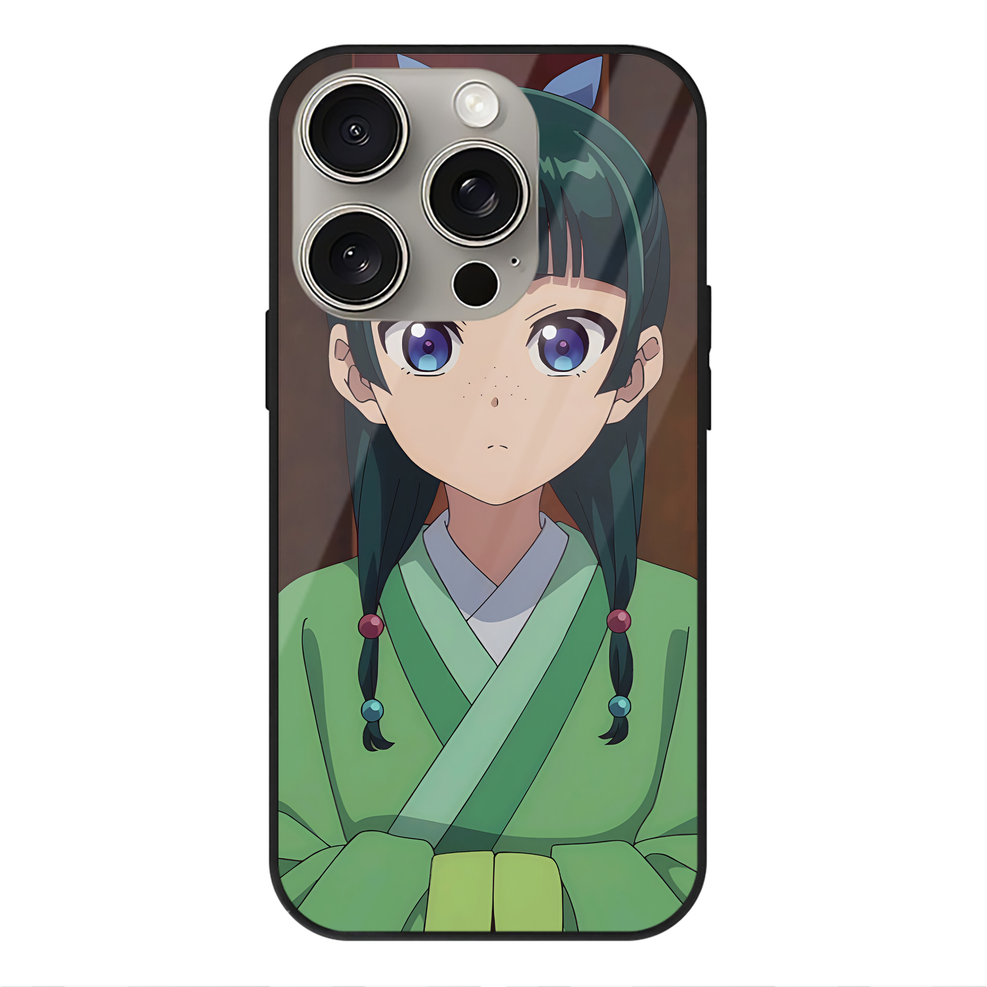 薬屋のひとりごと The Apothecary Diaries 【iPhone15Pro対応】スマホケース 耐衝撃＆黄変防止 背面ガラス